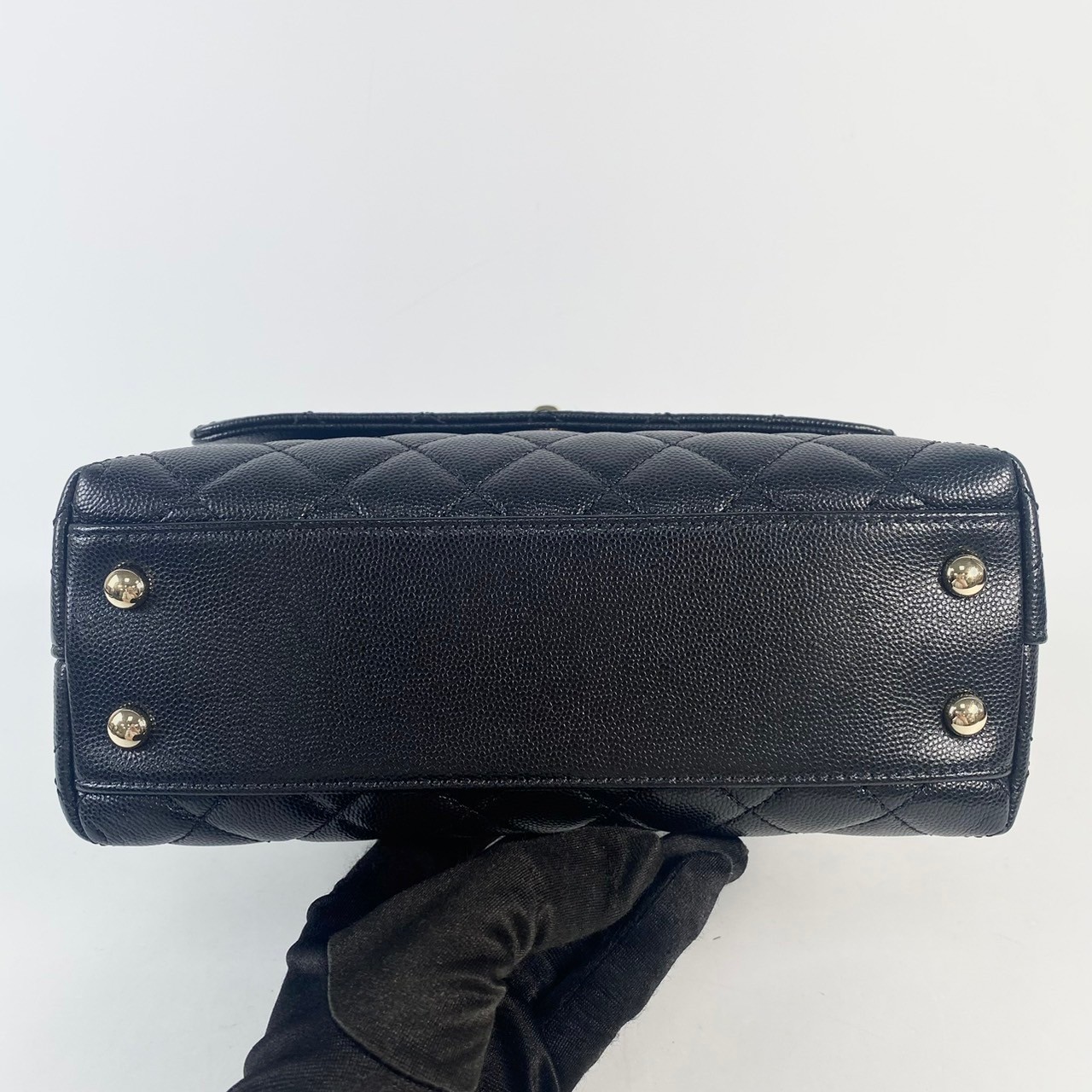 香奈兒 CHANEL Handle 24 手提 口蓋包 A92990 晶片款 黑金荔枝牛COCO HANDLE 原廠盒子/防塵袋/購買證明