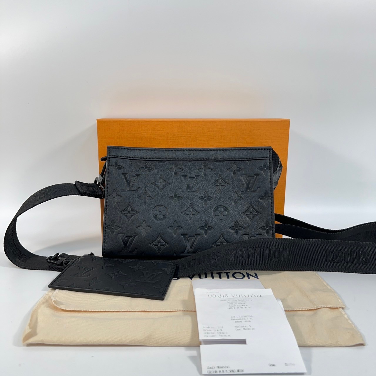 路易威登 LOUIS VUITTON Gaston 隨身錢包 牛皮 黑色 M81115 晶片款 Gaston 隨身錢包 原廠盒子/防塵袋/購買證明