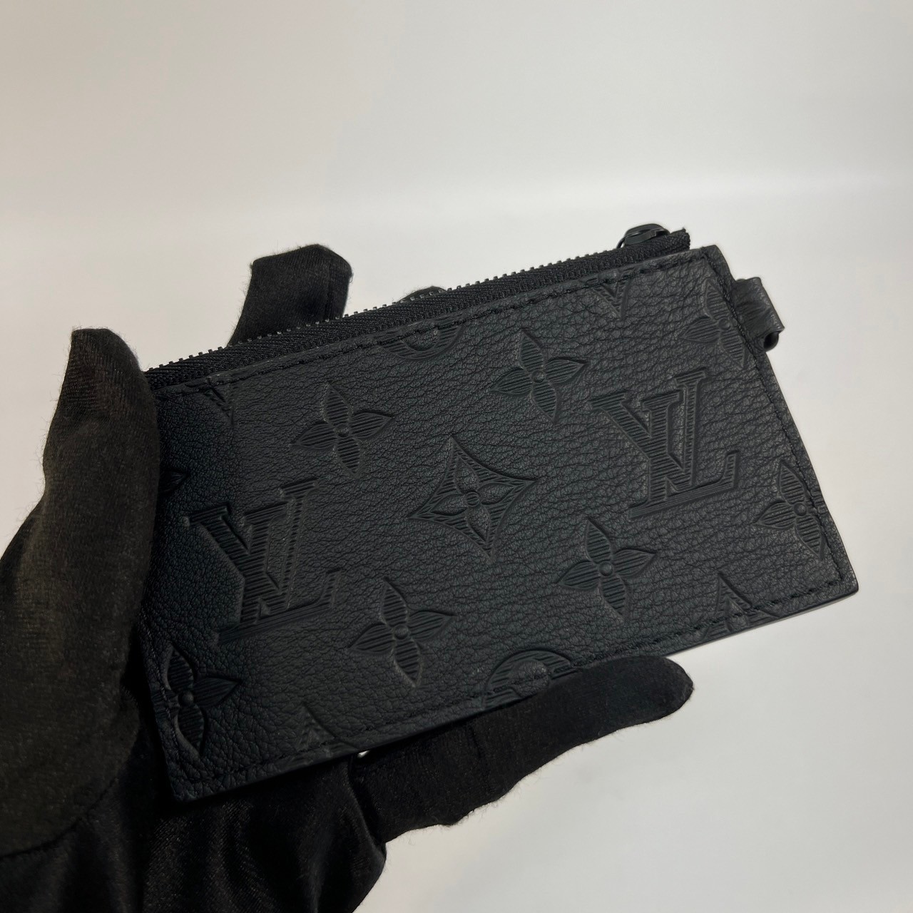 路易威登 LOUIS VUITTON Gaston 隨身錢包 牛皮 黑色 M81115 晶片款 Gaston 隨身錢包 原廠盒子/防塵袋/購買證明