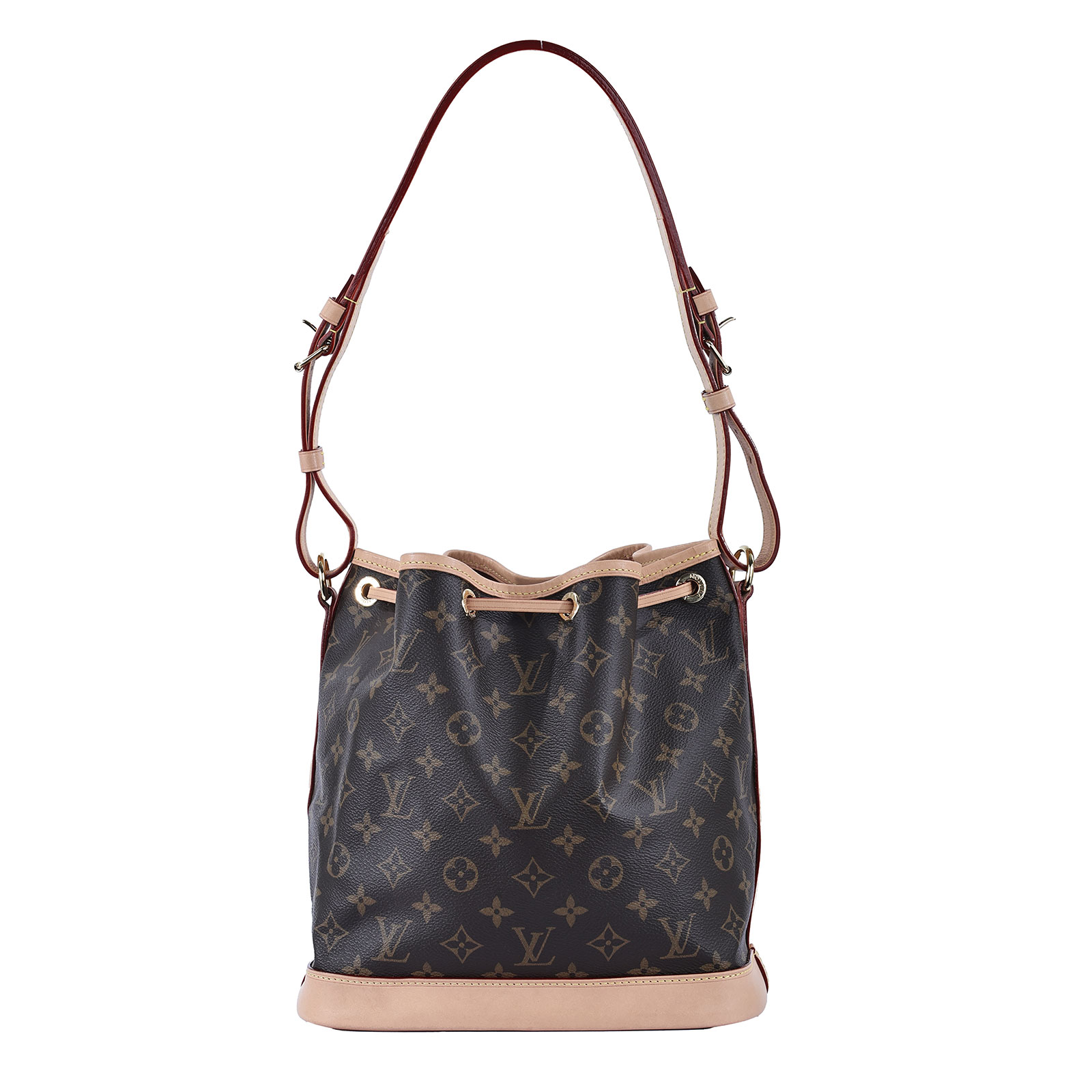 路易威登 LOUIS VUITTON Petit Noé 束口 水桶包 經典帆布 M46984 晶片款 原花新款水桶包 防塵袋/購買證明