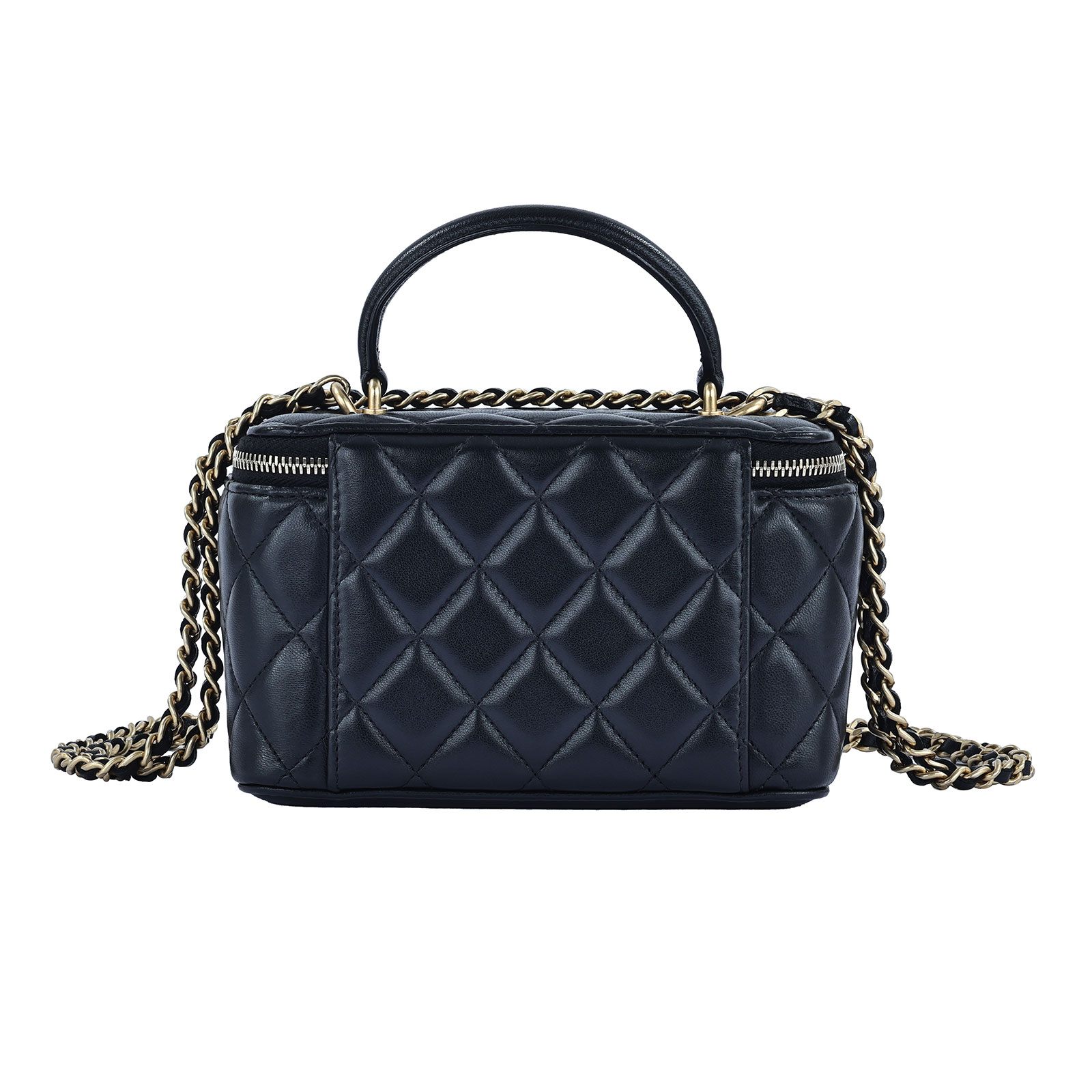 香奈兒 CHANEL Vanity Case 化妝箱  30開黑金羊COCO VANITY 原廠盒子/防塵袋/保證卡