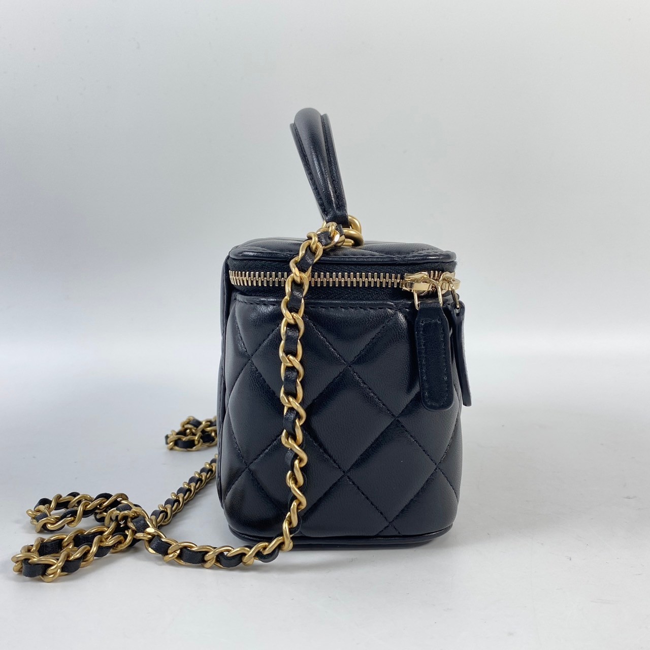 香奈兒 CHANEL Vanity Case 化妝箱  30開黑金羊COCO VANITY 原廠盒子/防塵袋/保證卡