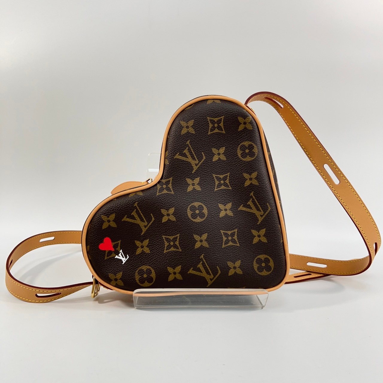 路易威登 LOUIS VUITTON Game On Coeur 經典帆布 愛心 斜背包 M57456 原花愛心斜背包 防塵袋