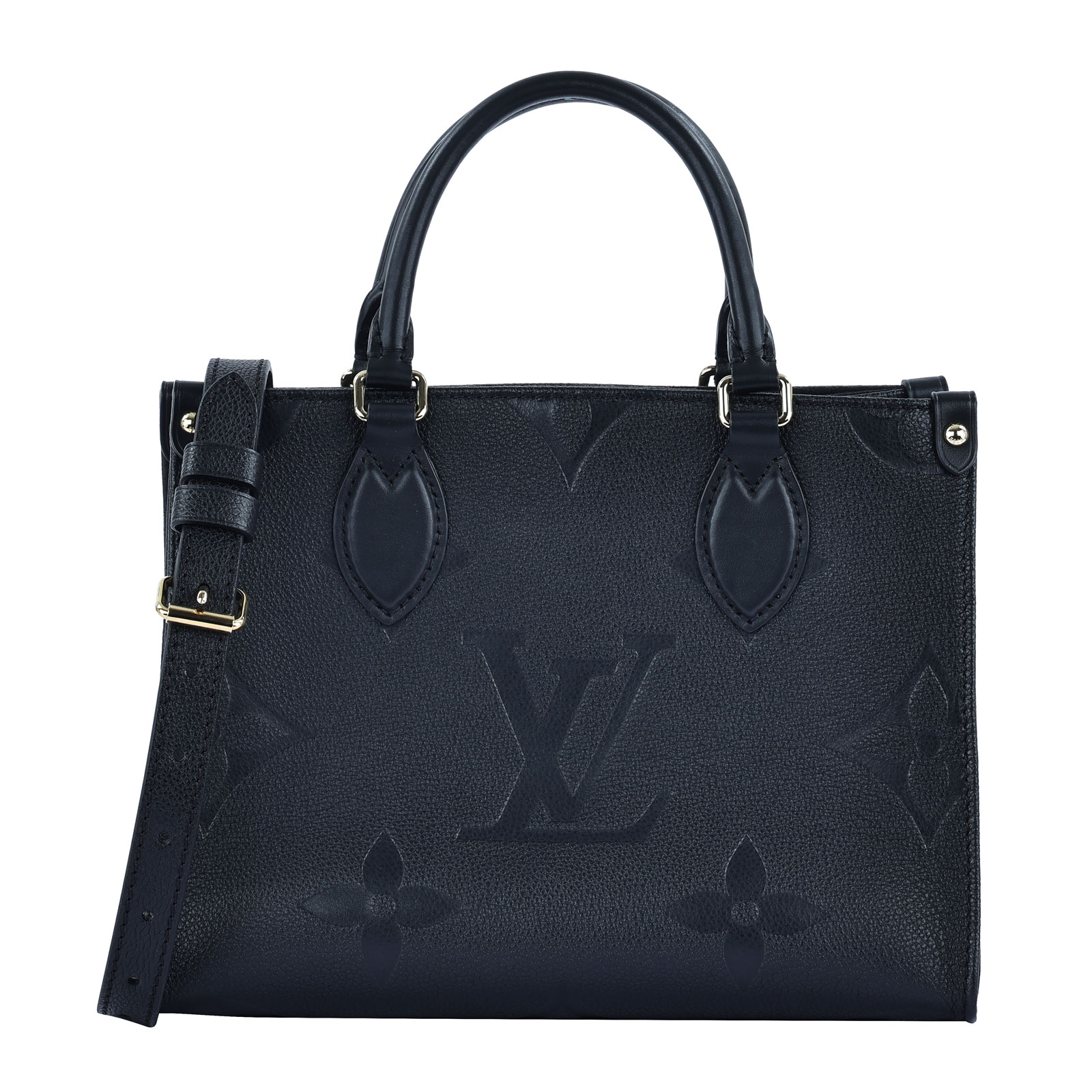 路易威登 LOUIS VUITTON OnTheGo PM 手提 肩背包 黑色 M45653 晶片款  原廠盒子/防塵袋/購買證明/背帶