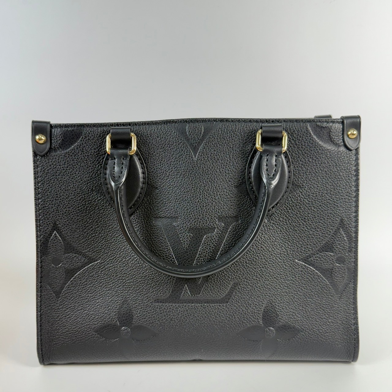 路易威登 LOUIS VUITTON OnTheGo PM 手提 肩背包 黑色 M45653 晶片款  原廠盒子/防塵袋/購買證明/背帶