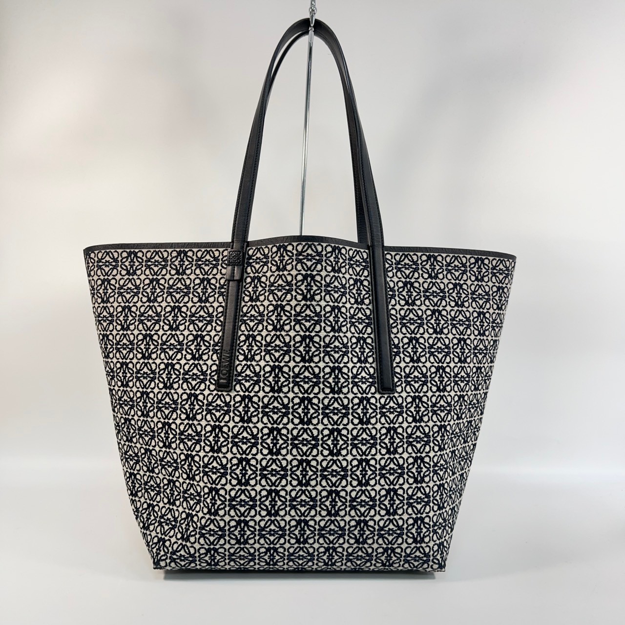 羅意威 LOEWE T Tote bag 托特包 B533Z73X08 深藍緹花托特包 防塵袋