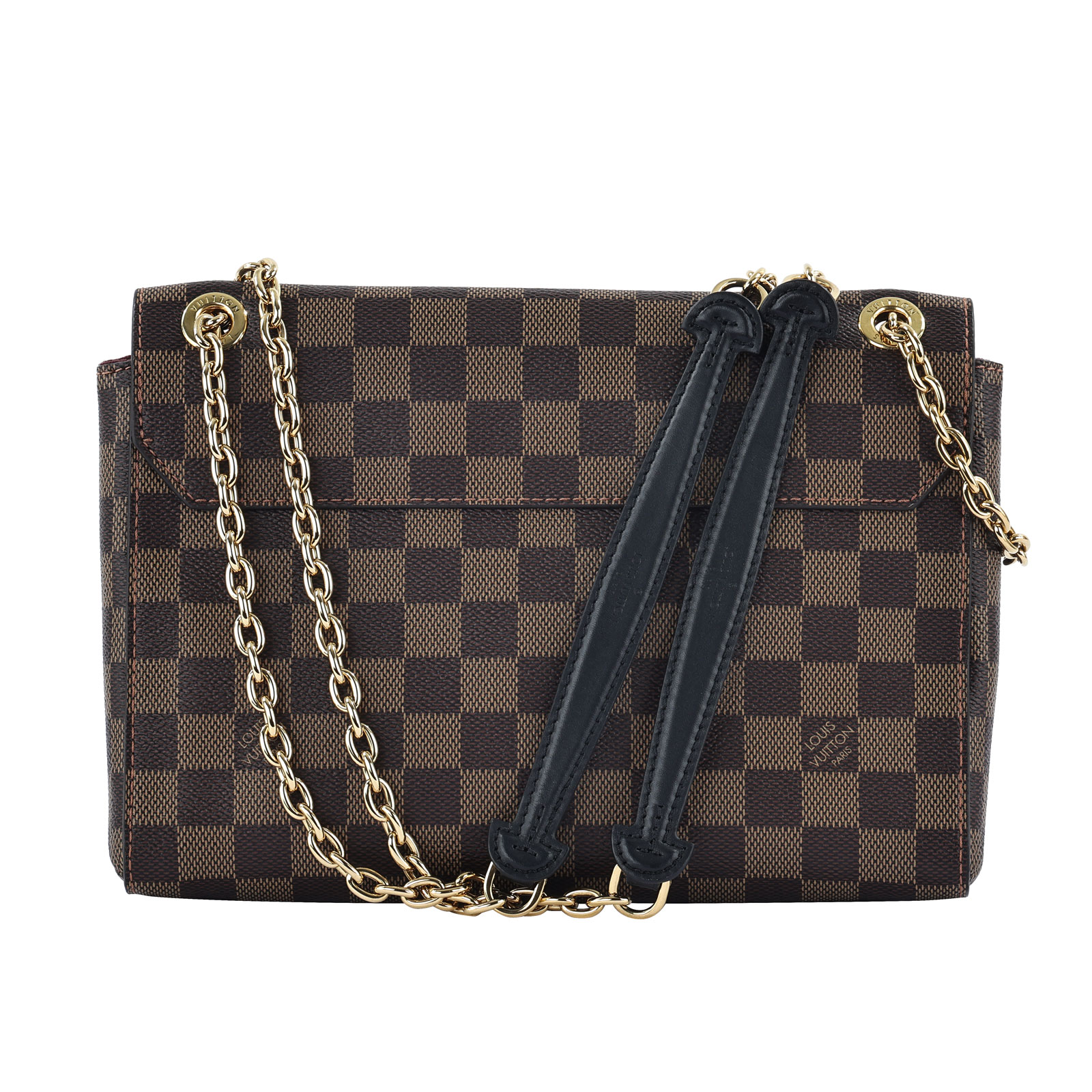 路易威登 LOUIS VUITTON Vavin 棋盤格 小號 鏈條 側背包 N40109 晶片款 棋盤格酒紅色VAVIN PM 防塵袋