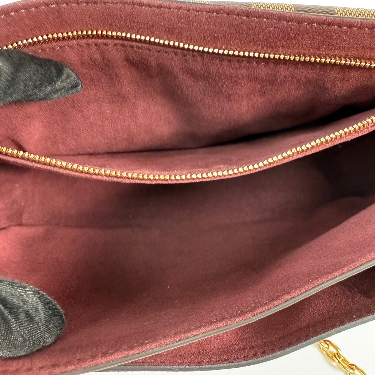 路易威登 LOUIS VUITTON Vavin 棋盤格 小號 鏈條 側背包 N40109 晶片款 棋盤格酒紅色VAVIN PM 防塵袋