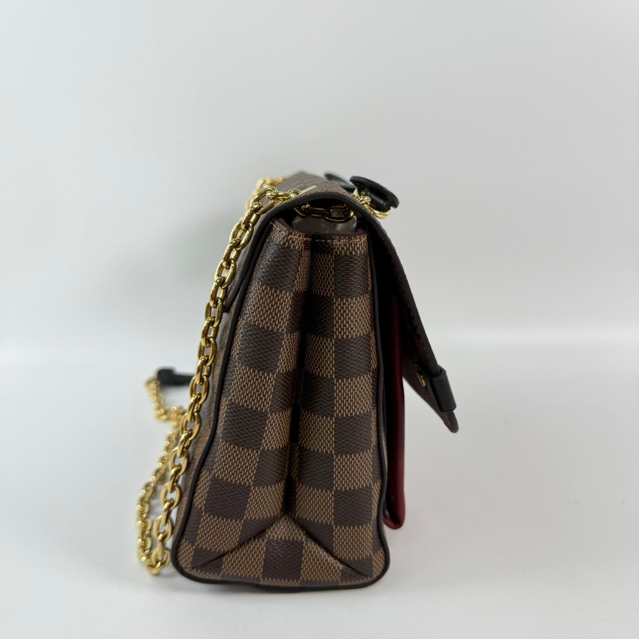 路易威登 LOUIS VUITTON Vavin 棋盤格 小號 鏈條 側背包 N40109 晶片款 棋盤格酒紅色VAVIN PM 防塵袋