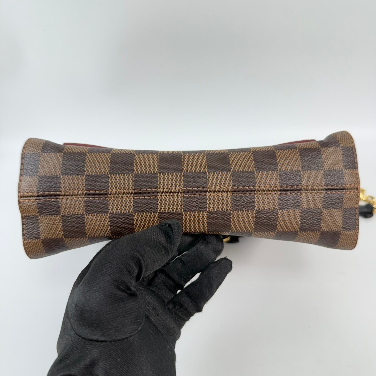 路易威登 LOUIS VUITTON Vavin 棋盤格 小號 鏈條 側背包 N40109 晶片款 棋盤格酒紅色VAVIN PM 防塵袋