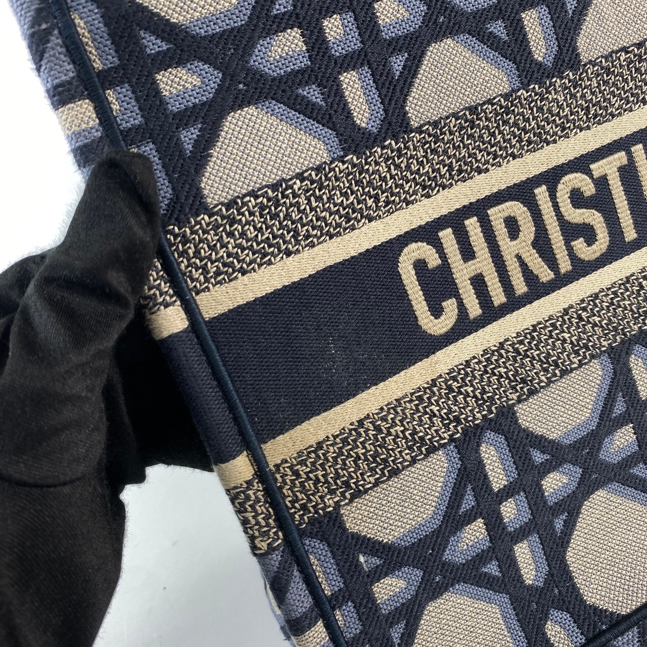 迪奧 CHRISTIAN DIOR Book Tote 中型 托特包  藍BOOKTOTE 無附屬品