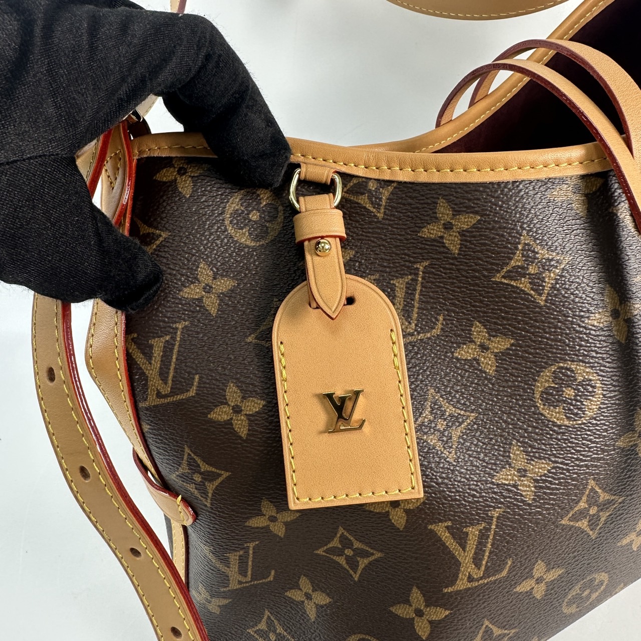 路易威登 LOUIS VUITTON CarryAll PM 原花 肩背包 M46203 晶片款 　原花CARRYALL PM 防塵袋/購買證明