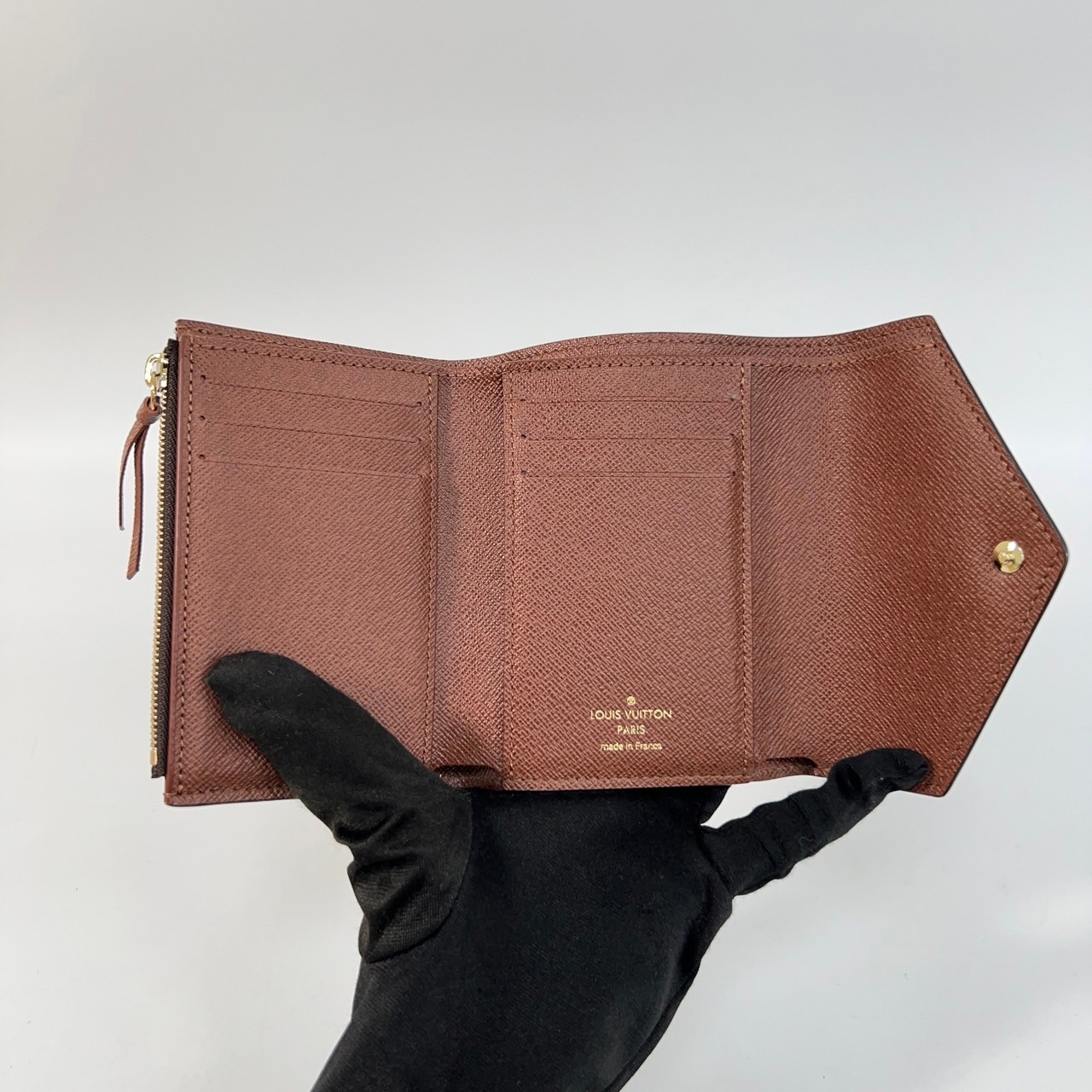 路易威登 LOUIS VUITTON Victorine 錢包 塗層帆布 Monogram M62472 晶片款 棕原花VICTORINE 原廠盒子/防塵袋