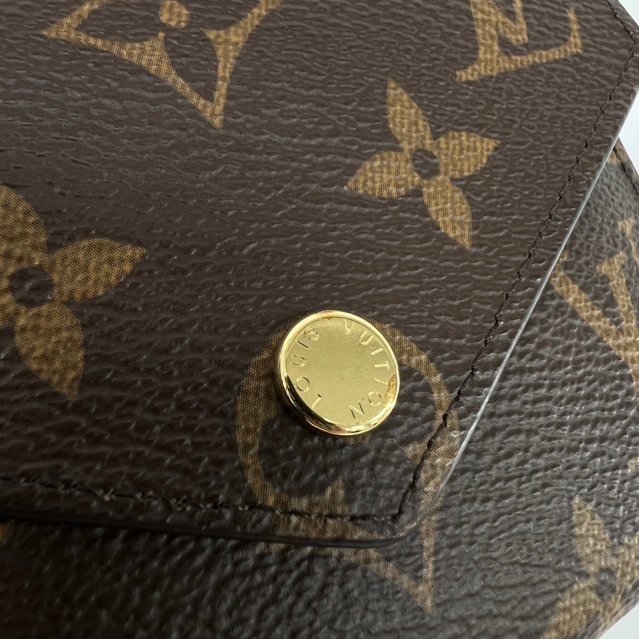 路易威登 LOUIS VUITTON Victorine 錢包 塗層帆布 Monogram M62472 晶片款 棕原花VICTORINE 原廠盒子/防塵袋