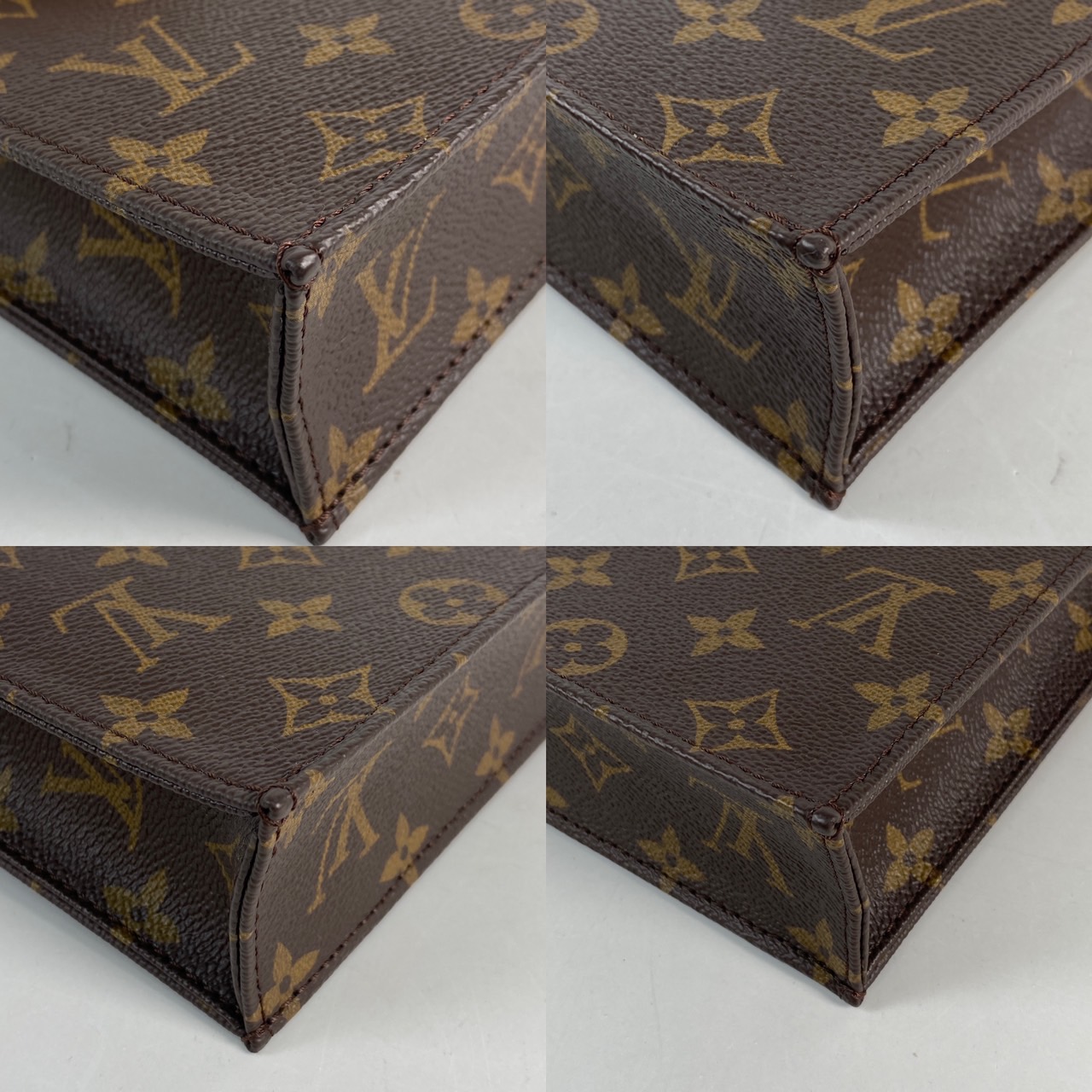 路易威登 LOUIS VUITTON Petit Sac Plat 斜背琴譜包 M81295 晶片款 原花Petit Sac Plat 原廠盒子/防塵袋