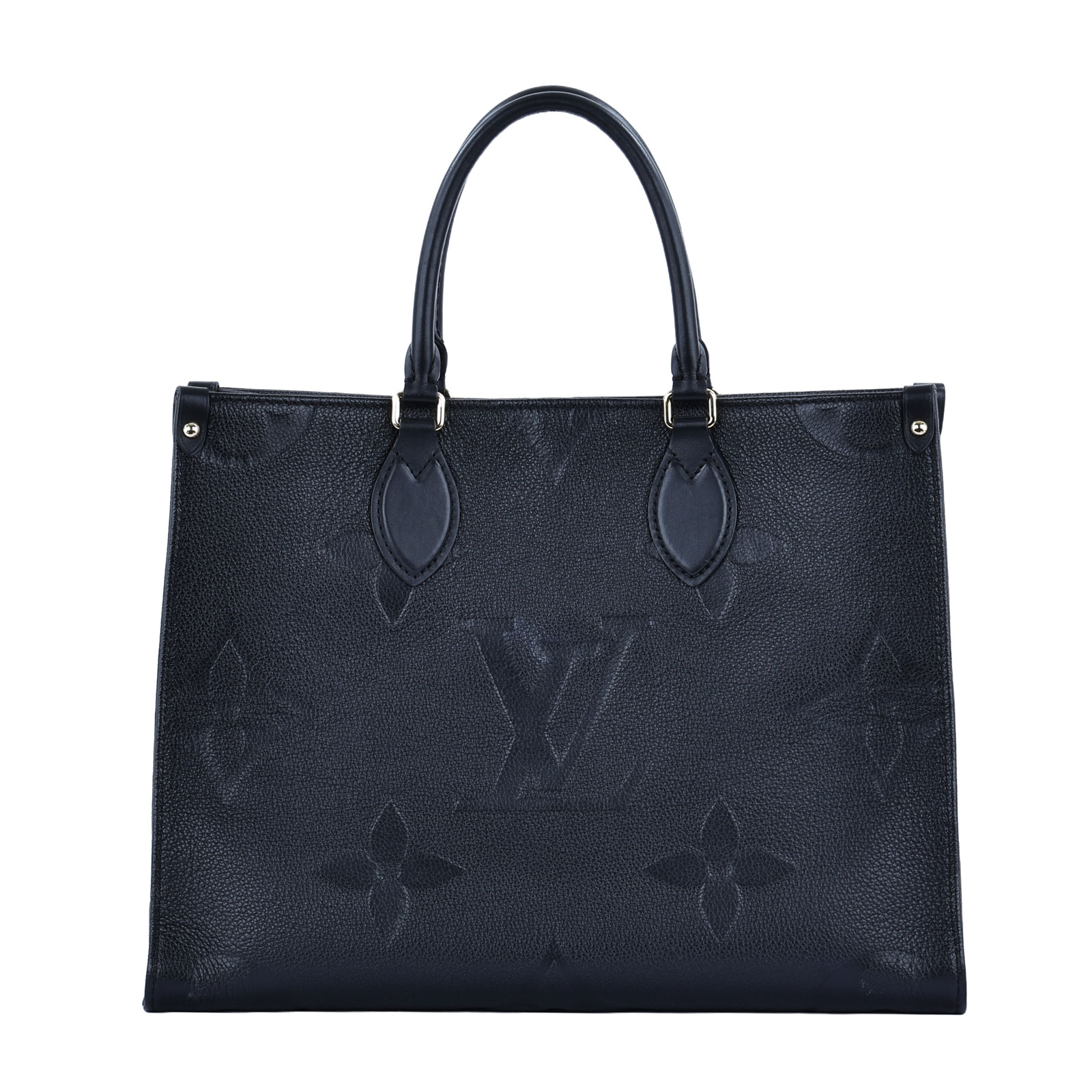 路易威登 LOUIS VUITTON OnTheGo MM 黑色 壓花 手提 肩背包 M45595 晶片款 黑壓紋OnTheGo MM 購買證明