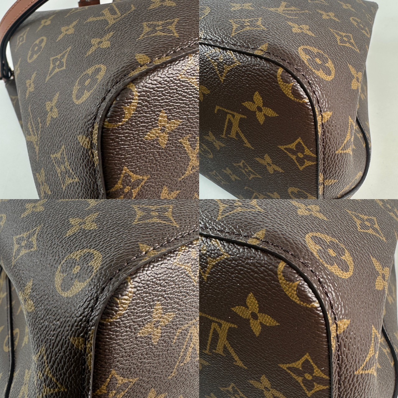 路易威登 LOUIS VUITTON NéoNoé MM 經典帆布 肩背 水桶包 棕色 M44887 晶片款 　棕原花NéoNoé 水桶包 無附屬品