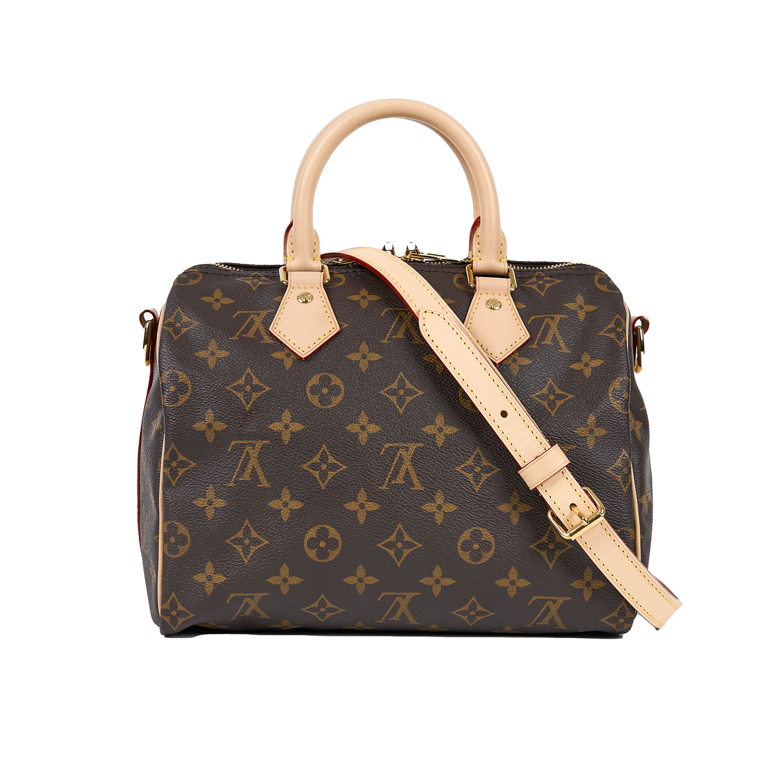 路易威登 LOUIS VUITTON Speedy Bandoulière 25  波士頓包 手提包 經典帆布 M46977 晶片款  防塵袋/鎖組