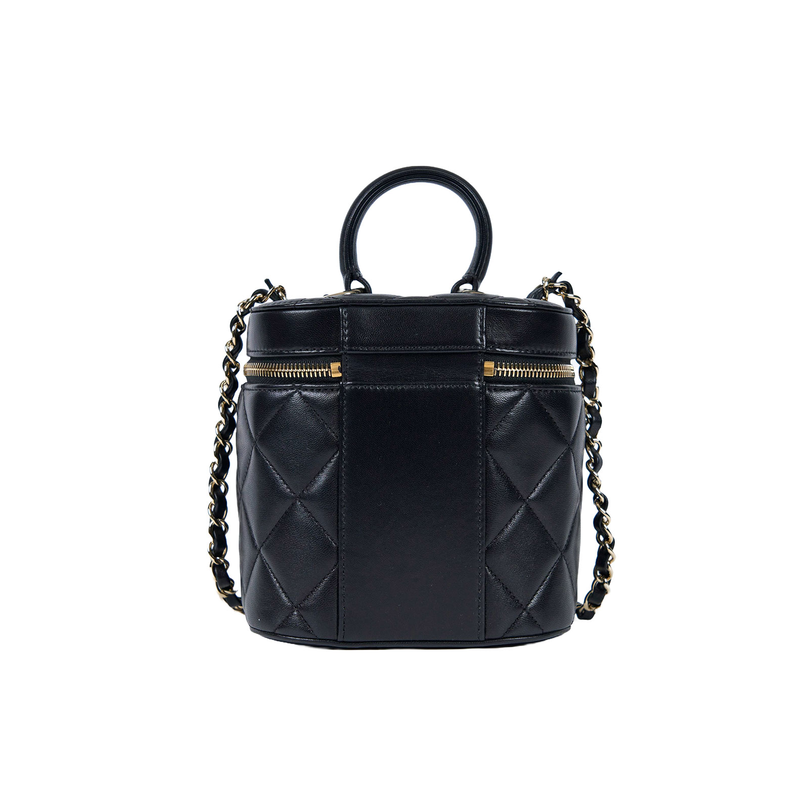 香奈兒 CHANEL Vanity Case Handle 斜背 手提 化妝箱  29開 黑羊TRENDY CC VANITY 防塵袋/保證卡