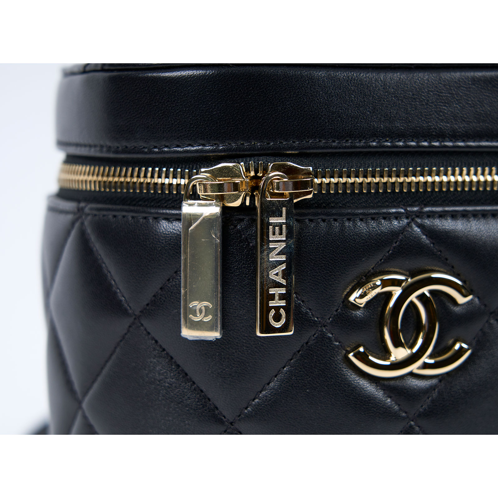 香奈兒 CHANEL Vanity Case Handle 斜背 手提 化妝箱  29開 黑羊TRENDY CC VANITY 防塵袋/保證卡
