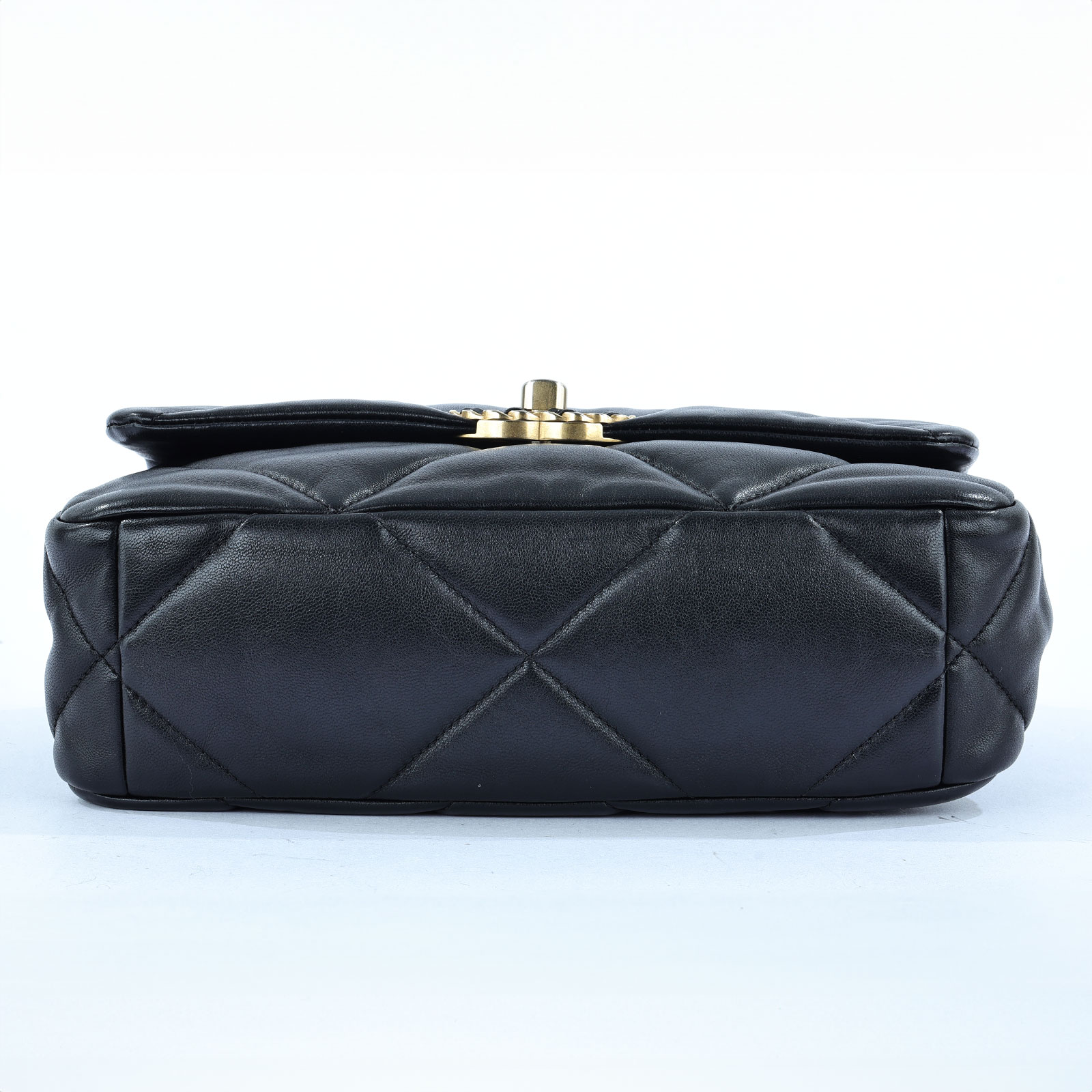 香奈兒 CHANEL 19 口蓋包 菱格紋 金銀鍊帶 手提 肩背包 AS1160 黑19包 26CM 原廠盒子/防塵袋