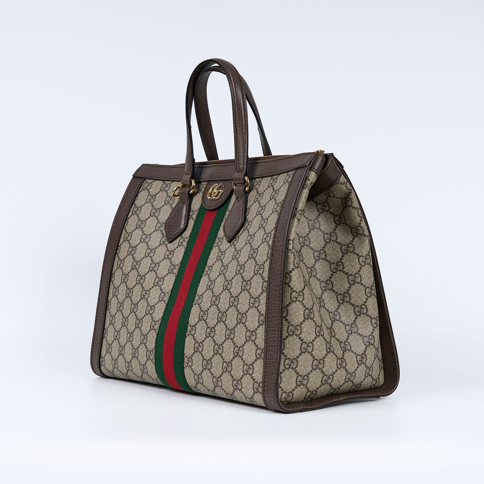 古馳 GUCCI Ophidia GG 中號 肩背 手提包 524537 棕Ophidia GG塗層帆布2WAY 防塵袋