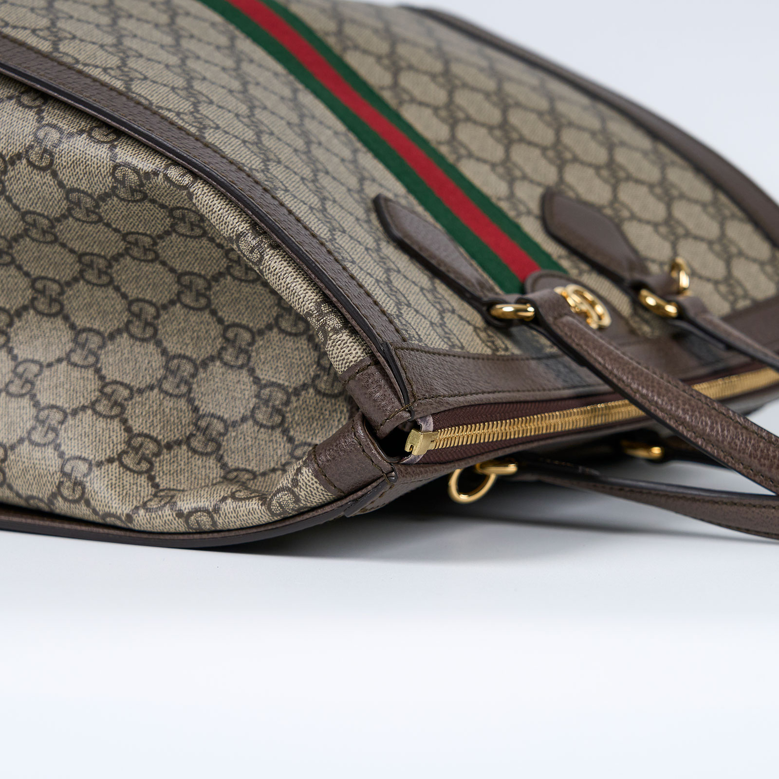古馳 GUCCI Ophidia GG 中號 肩背 手提包 524537 棕Ophidia GG塗層帆布2WAY 防塵袋