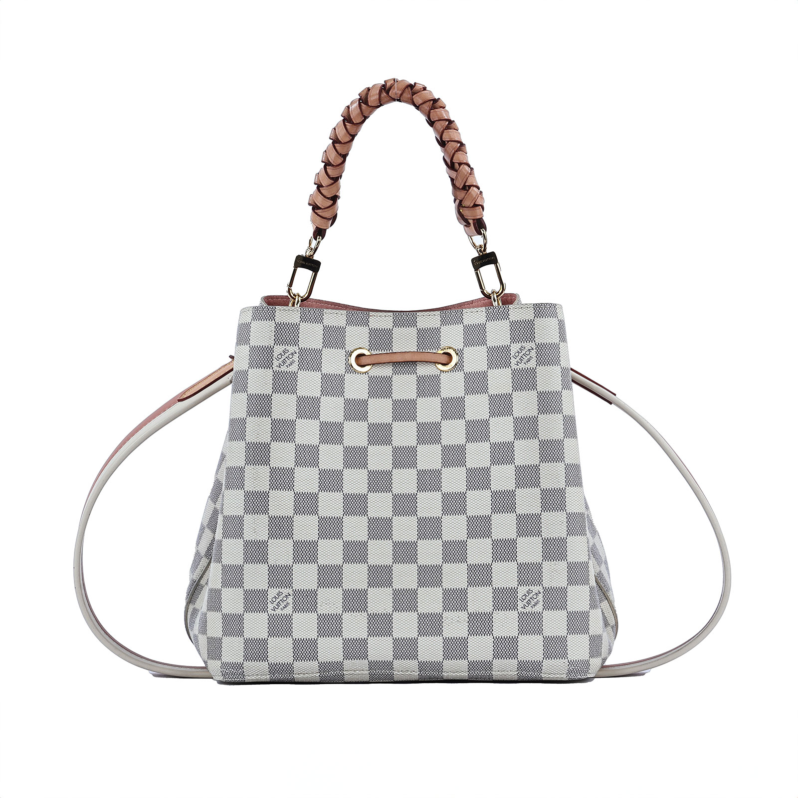 路易威登 LOUIS VUITTON NéoNoé MM手提 肩背包 白棋盤格 N40344 白棋盤NEONOE MM 防塵袋