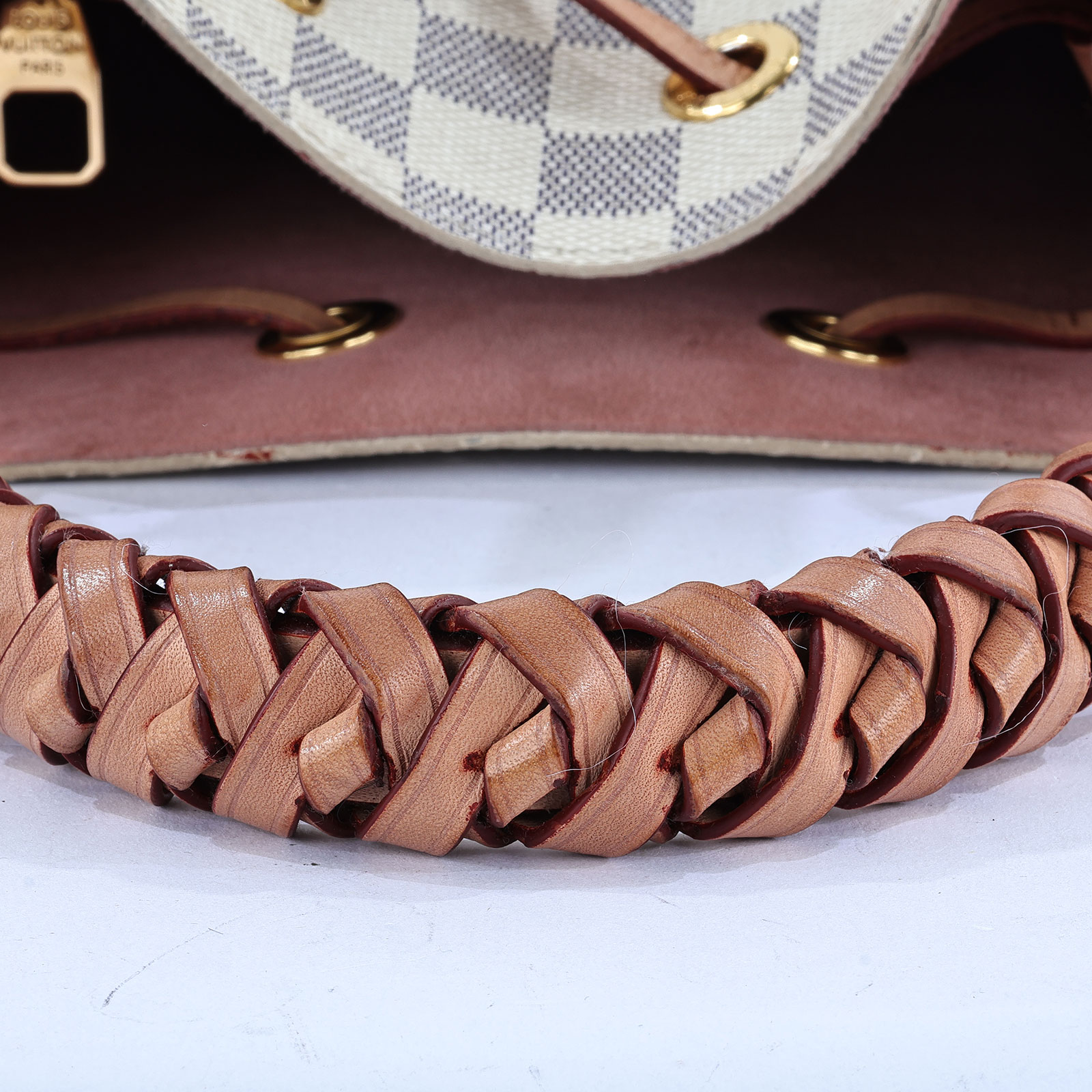 路易威登 LOUIS VUITTON NéoNoé MM手提 肩背包 白棋盤格 N40344 白棋盤NEONOE MM 防塵袋