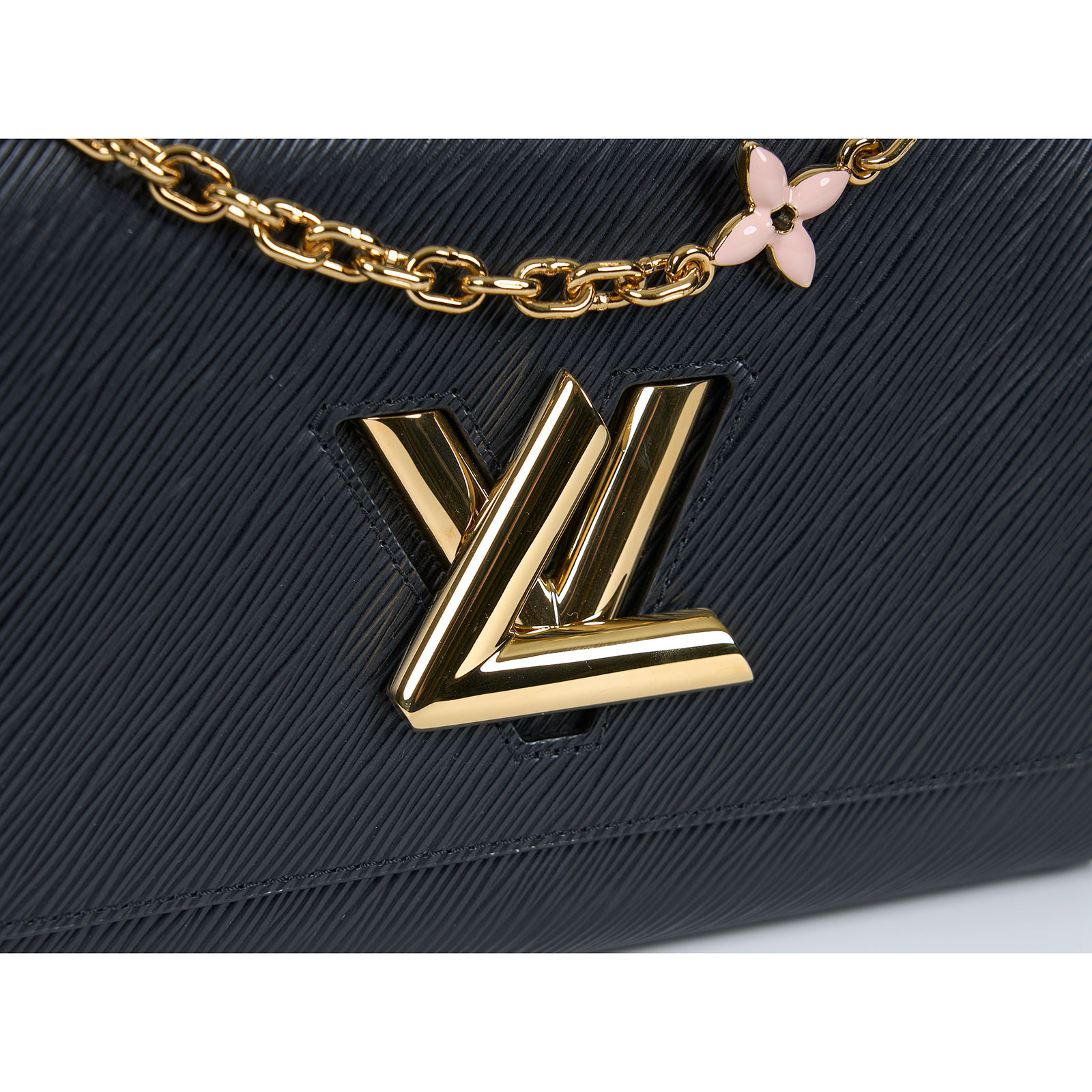 路易威登 LOUIS VUITTON Twist 手提包 中型 M23389 晶片款 黑TWIST MM 新款 原廠盒子/防塵袋/購買證明/背帶