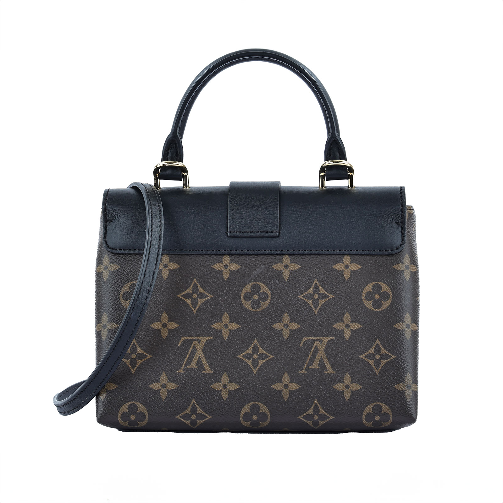 路易威登 LOUIS VUITTON Locky BB 手提包 黑色 M44141 晶片款 原花Locky BB 原廠盒子/防塵袋/背帶