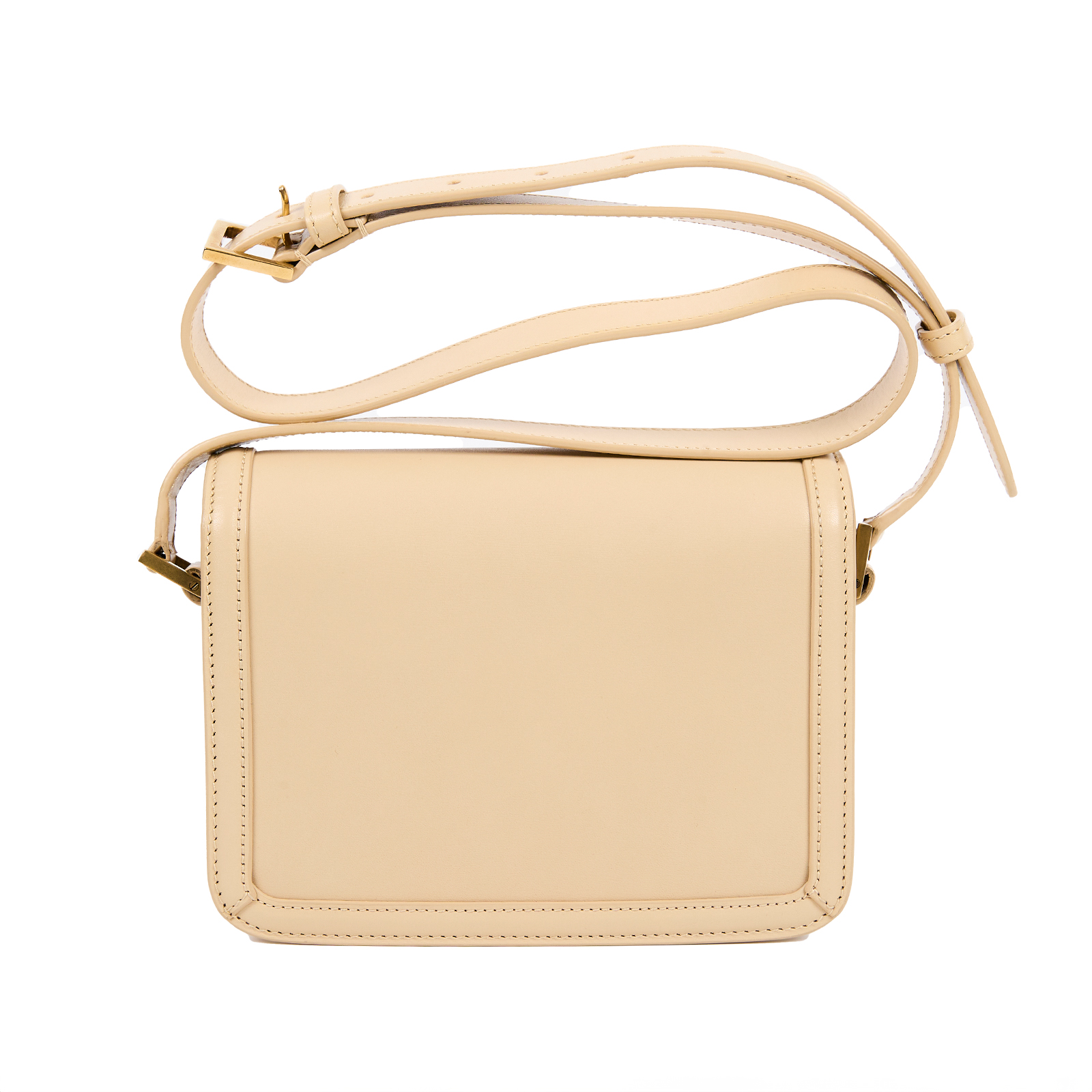 聖羅蘭 YSL SAINT LAURENT solferino box 皮革 小型 書包 6343060SX0W 杏色金釦SOLFERINO 防塵袋