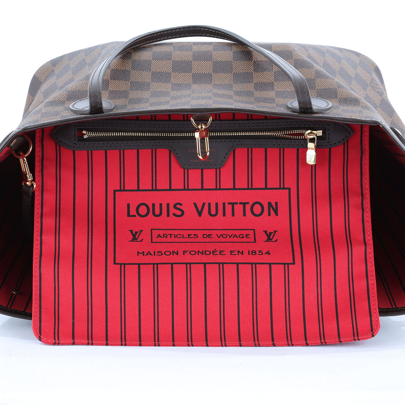 路易威登 LOUIS VUITTON 棕棋盤 Neverfull MM 托特包 N41358 棕棋盤格NEVERFULL MM 新版 防塵袋/原廠盒子/購買證明