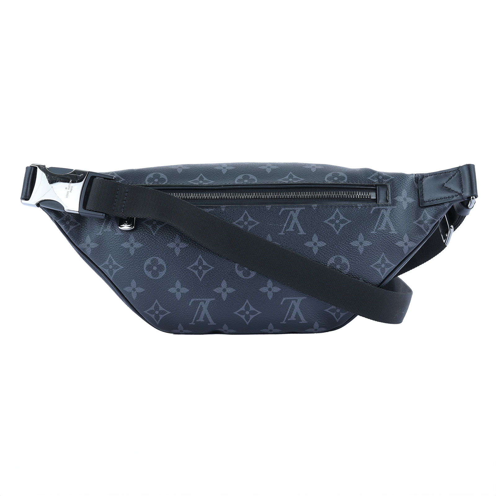 路易威登 LOUIS VUITTON Discovery PM 腰包 Monogram Eclipse 黑色 M46035 晶片款  原廠盒子/防塵袋