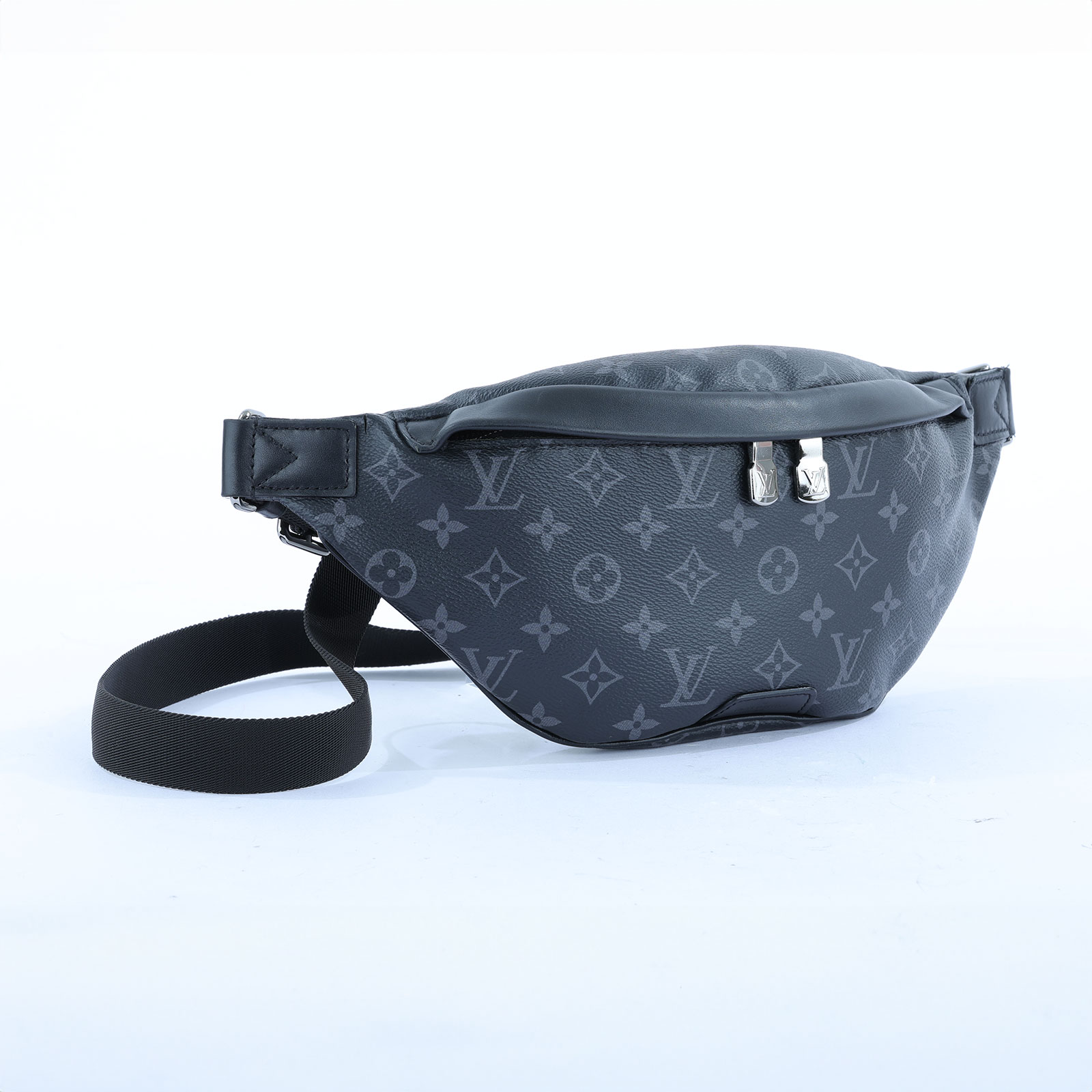 路易威登 LOUIS VUITTON Discovery PM 腰包 Monogram Eclipse 黑色 M46035 晶片款  原廠盒子/防塵袋