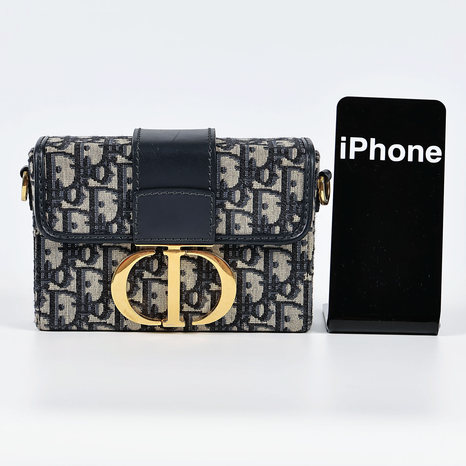 迪奧 CHRISTIAN DIOR 30 Montaigne 肩背手提包 M9204UTZQ 藍原花蒙田30 原廠盒子/防塵袋/保證卡