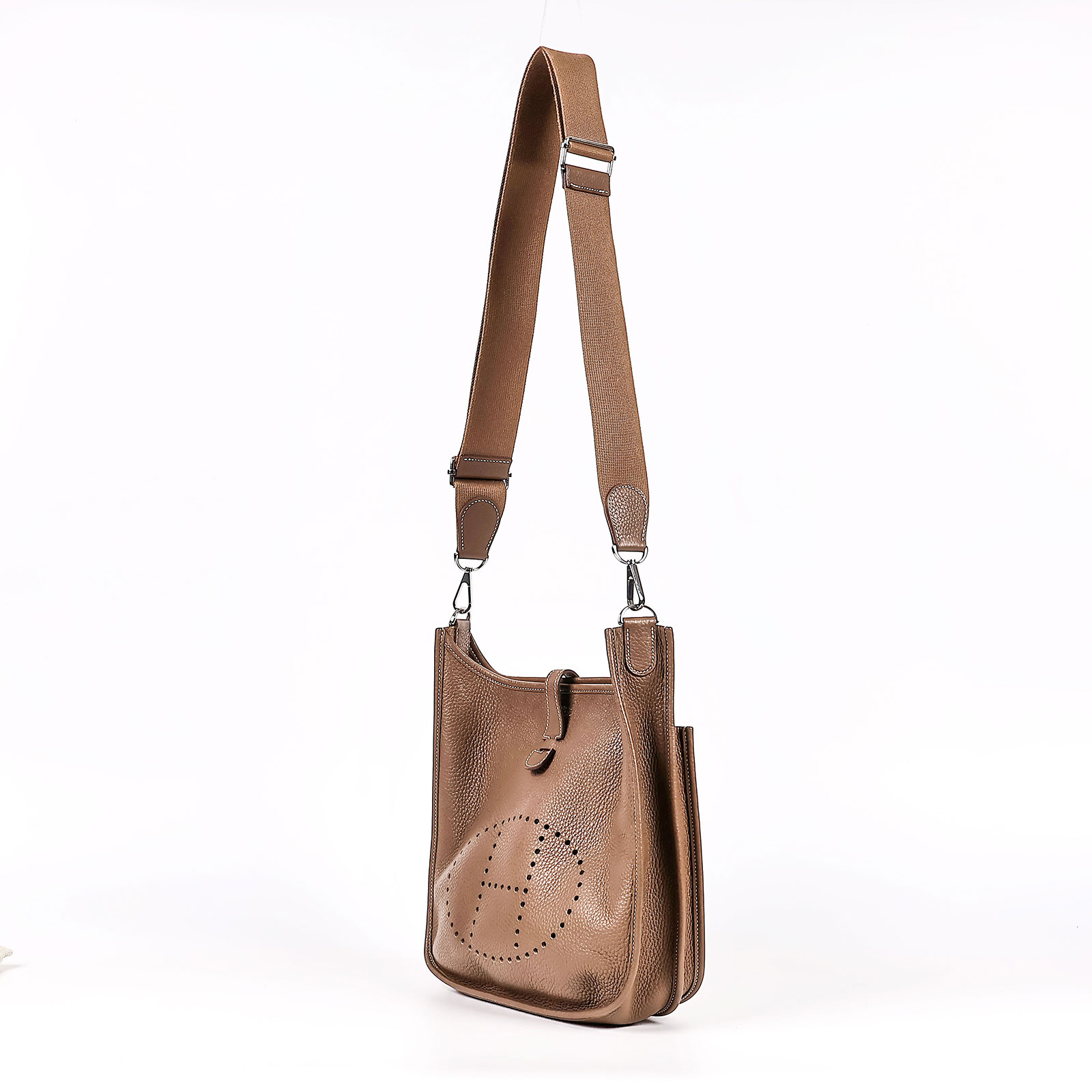 愛馬仕 Hermès Evelyne Bag 伊芙琳包 29 EV29 C刻 大象灰 EVELYNE 29 背帶/原廠盒子/防塵袋