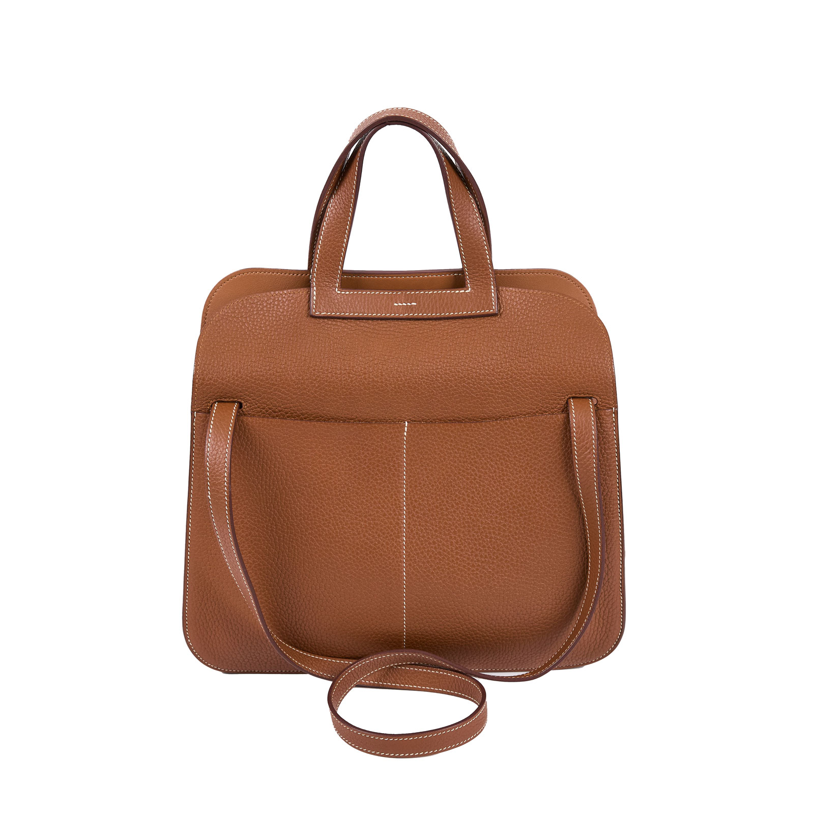 愛馬仕 Hermès Halzan 31 手拿 手提 肩背 斜背包 HZ31 C刻 棕HALZAN31 防塵袋/購買證明