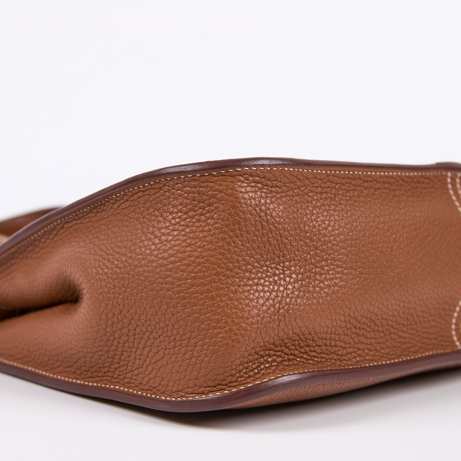 愛馬仕 Hermès Halzan 31 手拿 手提 肩背 斜背包 HZ31 C刻 棕HALZAN31 防塵袋/購買證明