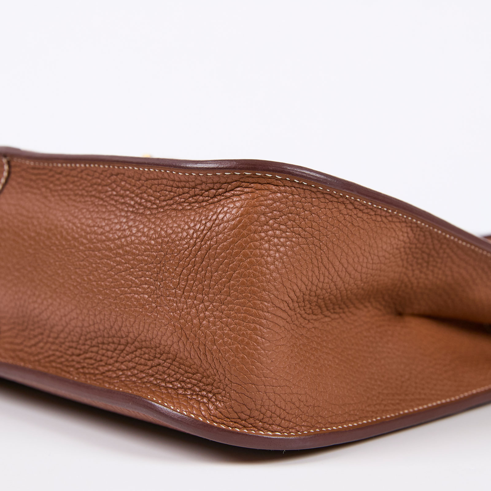 愛馬仕 Hermès Halzan 31 手拿 手提 肩背 斜背包 HZ31 C刻 棕HALZAN31 防塵袋/購買證明
