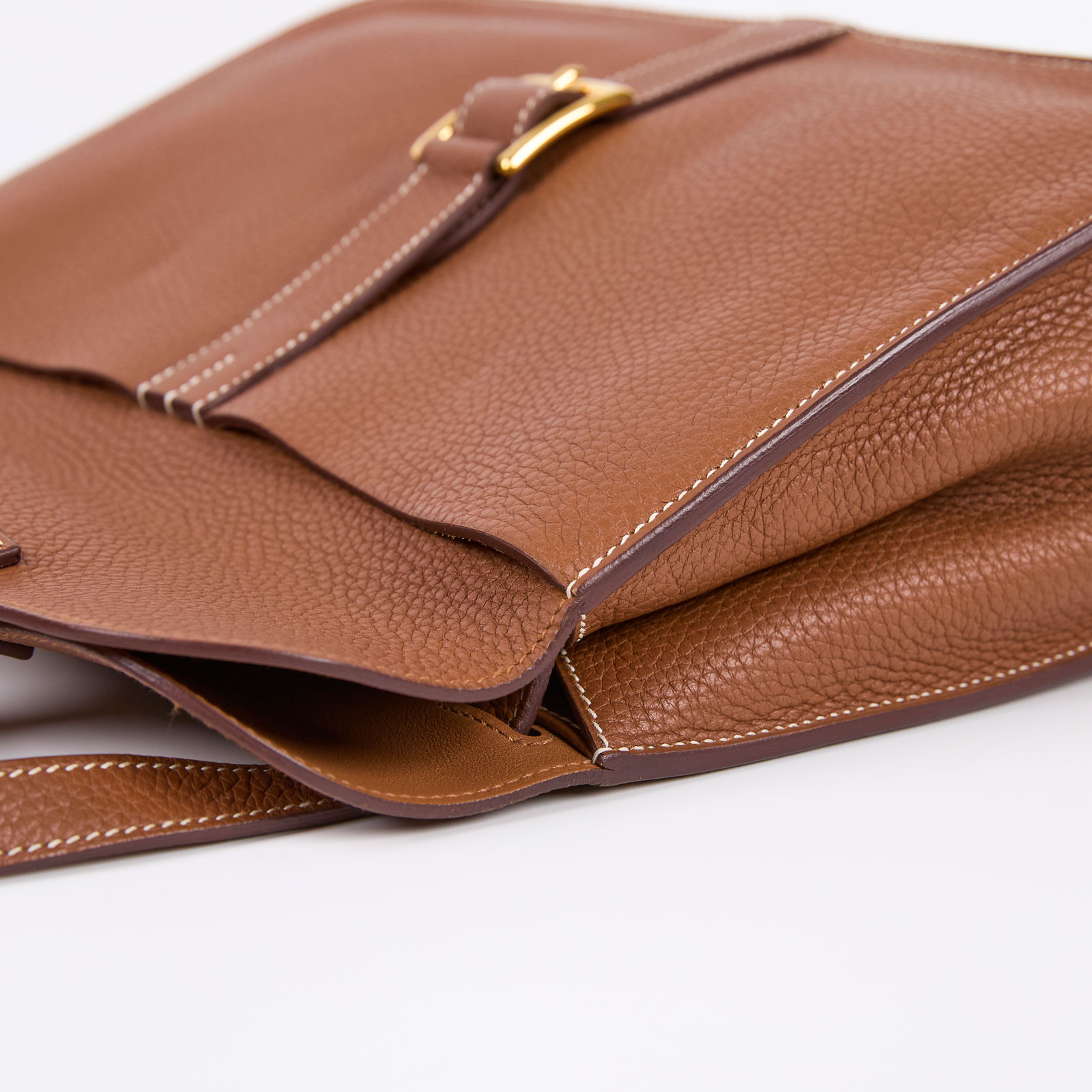 愛馬仕 Hermès Halzan 31 手拿 手提 肩背 斜背包 HZ31 C刻 棕HALZAN31 防塵袋/購買證明