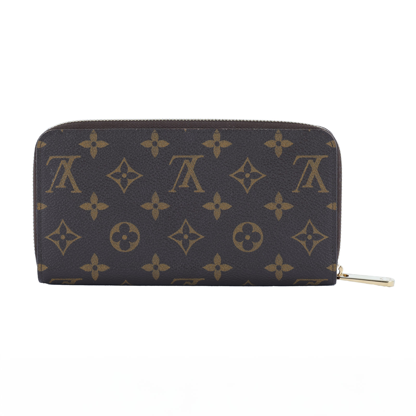 路易威登 LOUIS VUITTON 拉鏈錢包 Monogram帆布 棕色 M42616 晶片款 棕原花拉鍊長夾 原廠盒子/防塵袋