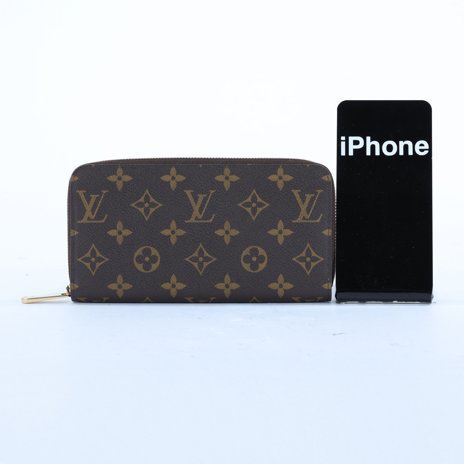 路易威登 LOUIS VUITTON 拉鏈錢包 Monogram帆布 棕色 M42616 晶片款 棕原花拉鍊長夾 原廠盒子/防塵袋