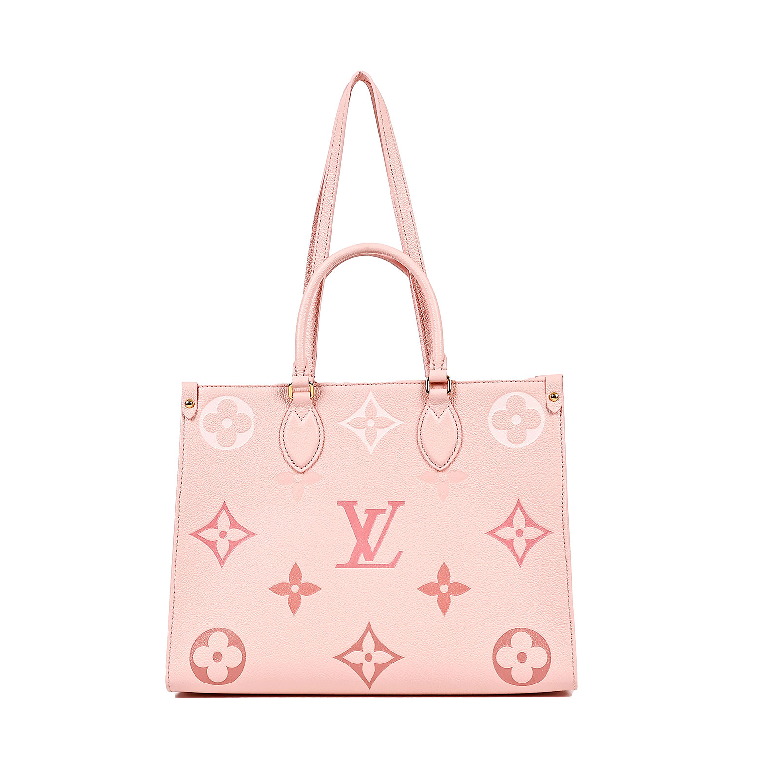 路易威登 LOUIS VUITTON OnTheGo MM 大型 手提袋 單肩包 M46542 晶片款 粉ONTHEGO MM 原廠盒子/防塵袋