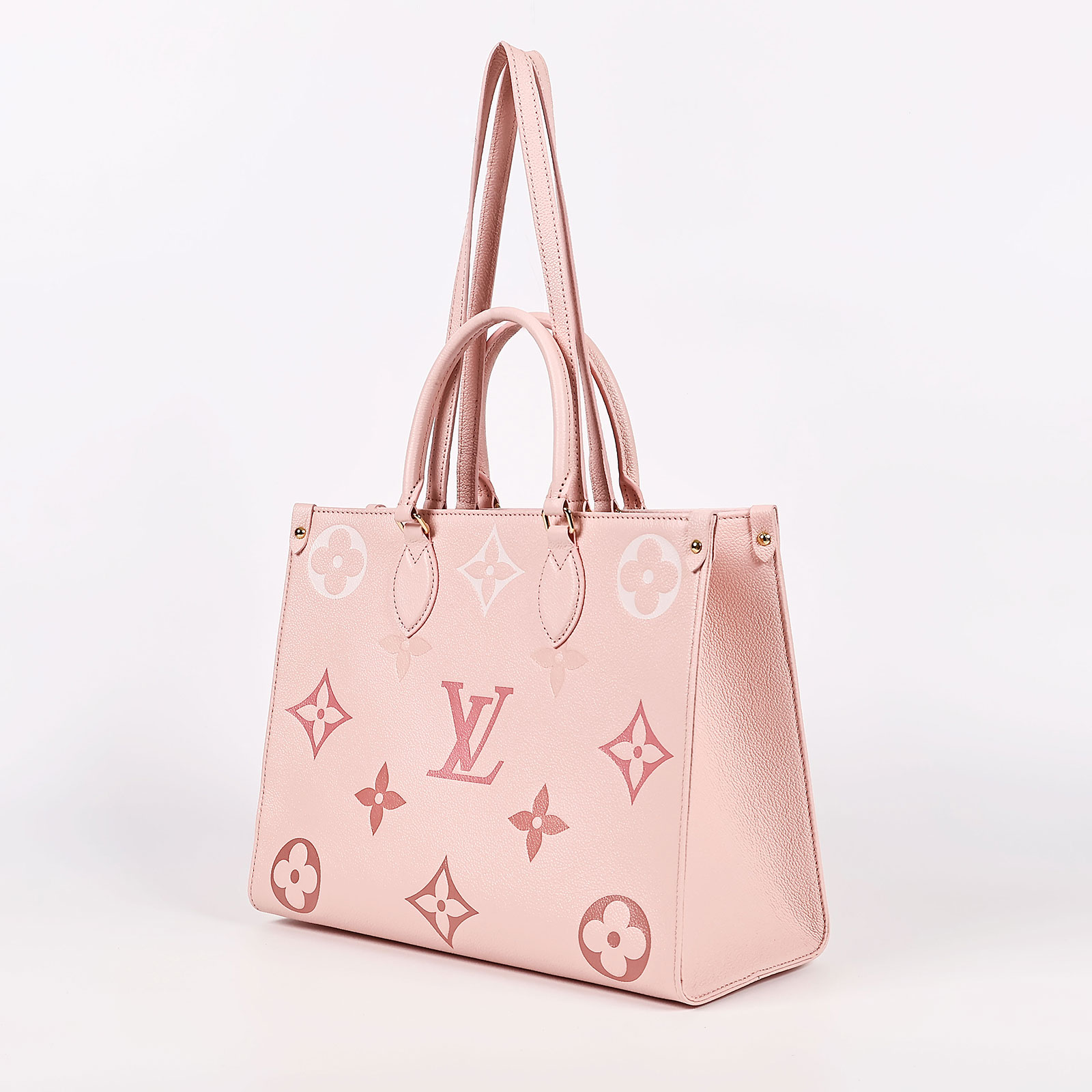 路易威登 LOUIS VUITTON OnTheGo MM 大型 手提袋 單肩包 M46542 晶片款 粉ONTHEGO MM 原廠盒子/防塵袋