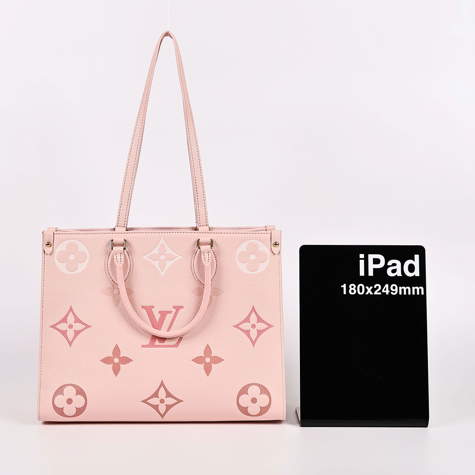 路易威登 LOUIS VUITTON OnTheGo MM 大型 手提袋 單肩包 M46542 晶片款 粉ONTHEGO MM 原廠盒子/防塵袋