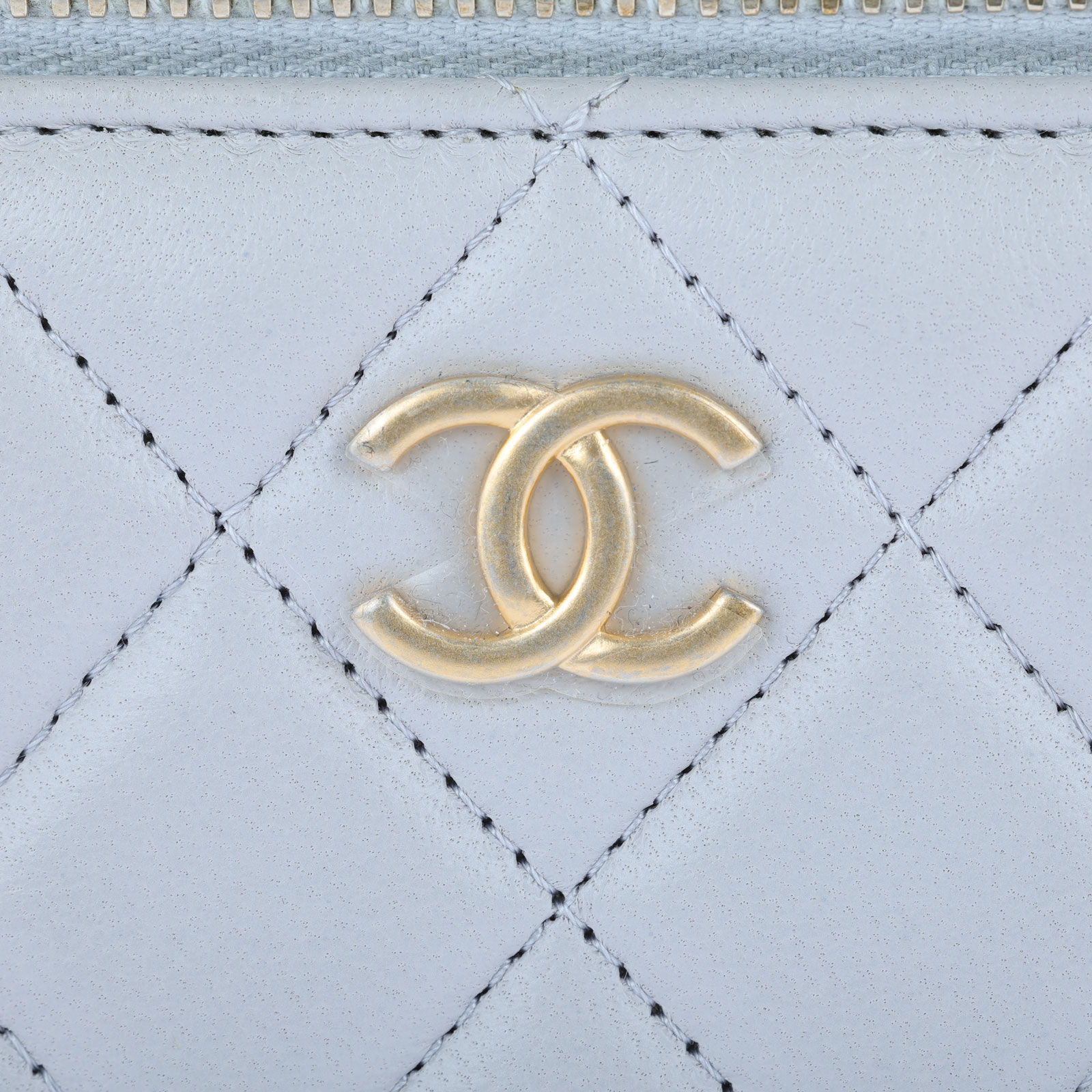 香奈兒 CHANEL Vanity Case 化妝箱 AP2199 31開灰金羊VANITY CASE化妝包 原廠盒子/防塵袋/購買證明