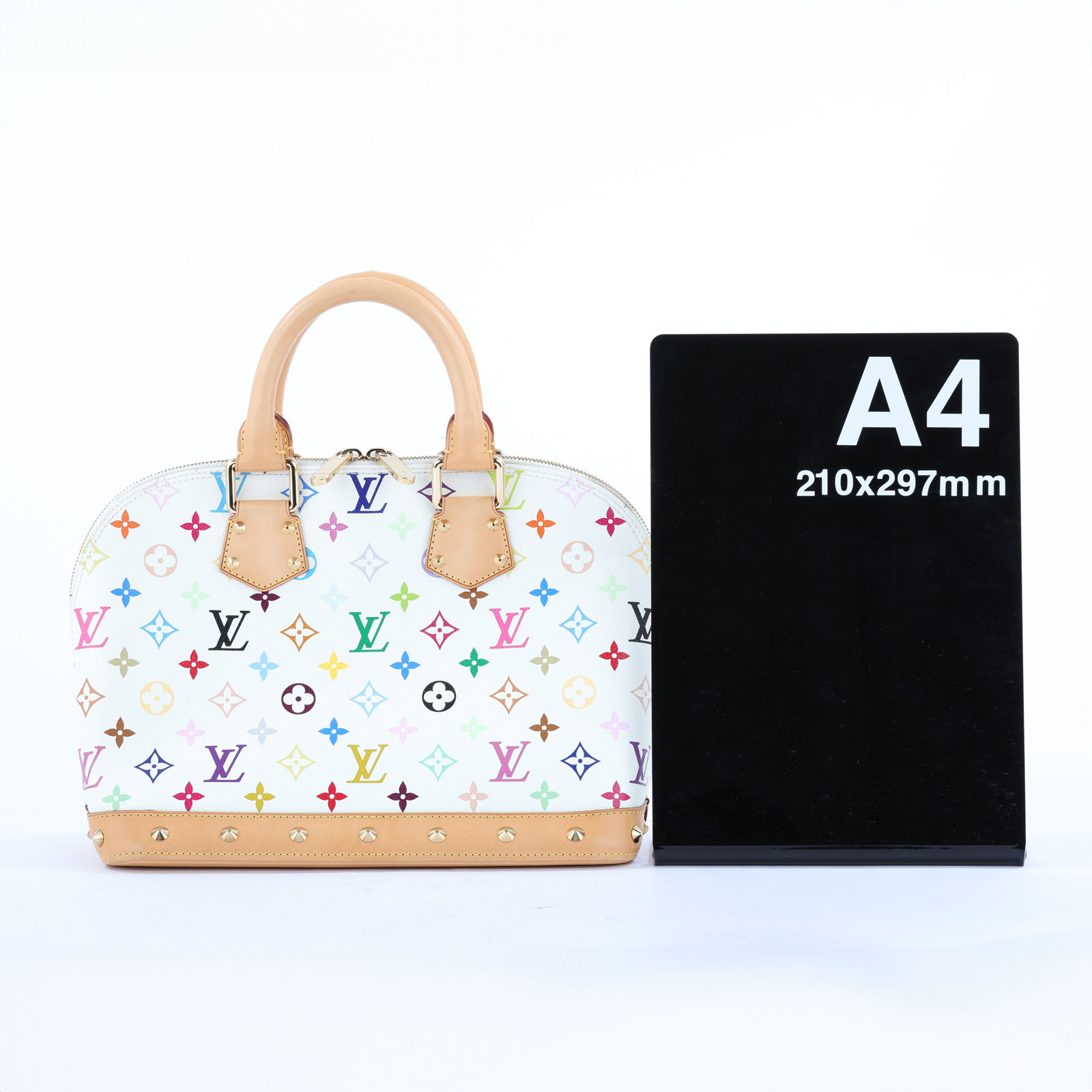 路易威登 LOUIS VUITTON Alma PM 村上隆 斜背 貝殼包  M92647 ☆村上隆MULTICOLORE 白彩ALM 防塵袋