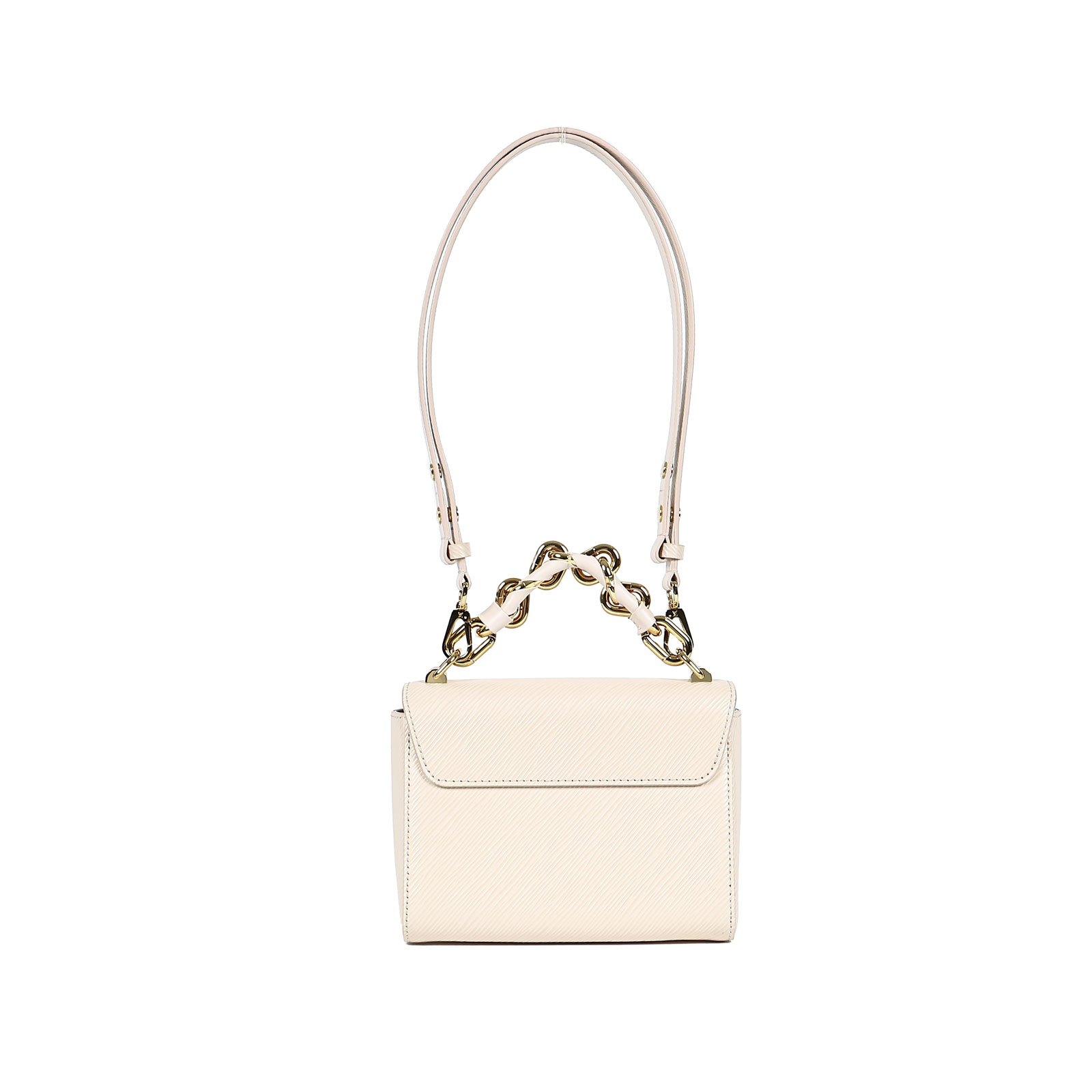 路易威登 LOUIS VUITTON Twist PM Epi粒面皮革 單肩包 M22373 晶片款 米白Twist PM 原廠盒子/防塵袋/鏡子