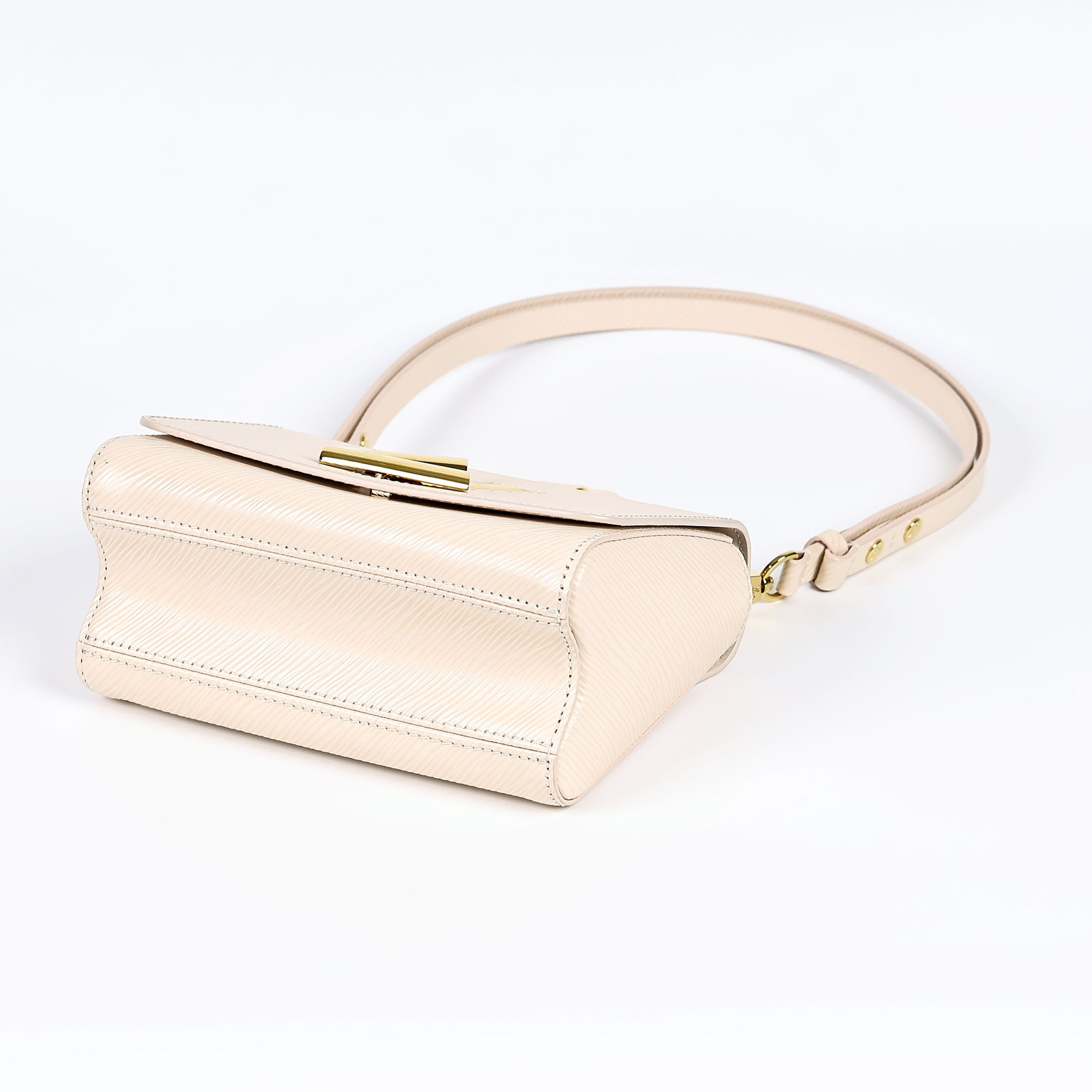 路易威登 LOUIS VUITTON Twist PM Epi粒面皮革 單肩包 M22373 晶片款 米白Twist PM 原廠盒子/防塵袋/鏡子